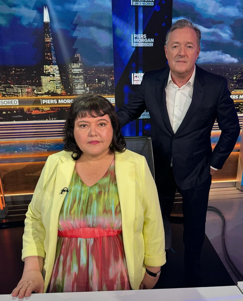 「瑪莎」本尊哈維向Netflix提告誹謗。（翻攝自Instagram Piers Morgan）