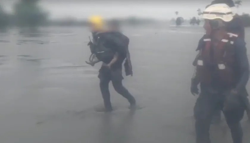 一名6歲女童小沂受困2天奇蹟生還。（翻攝畫面）