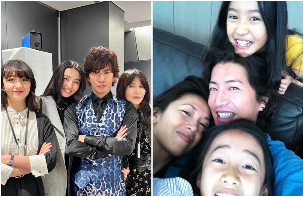 木村拓哉的女兒分享一家四口合照，慶祝53歲生日。（翻攝koki IG／cocomi_553_official IG）