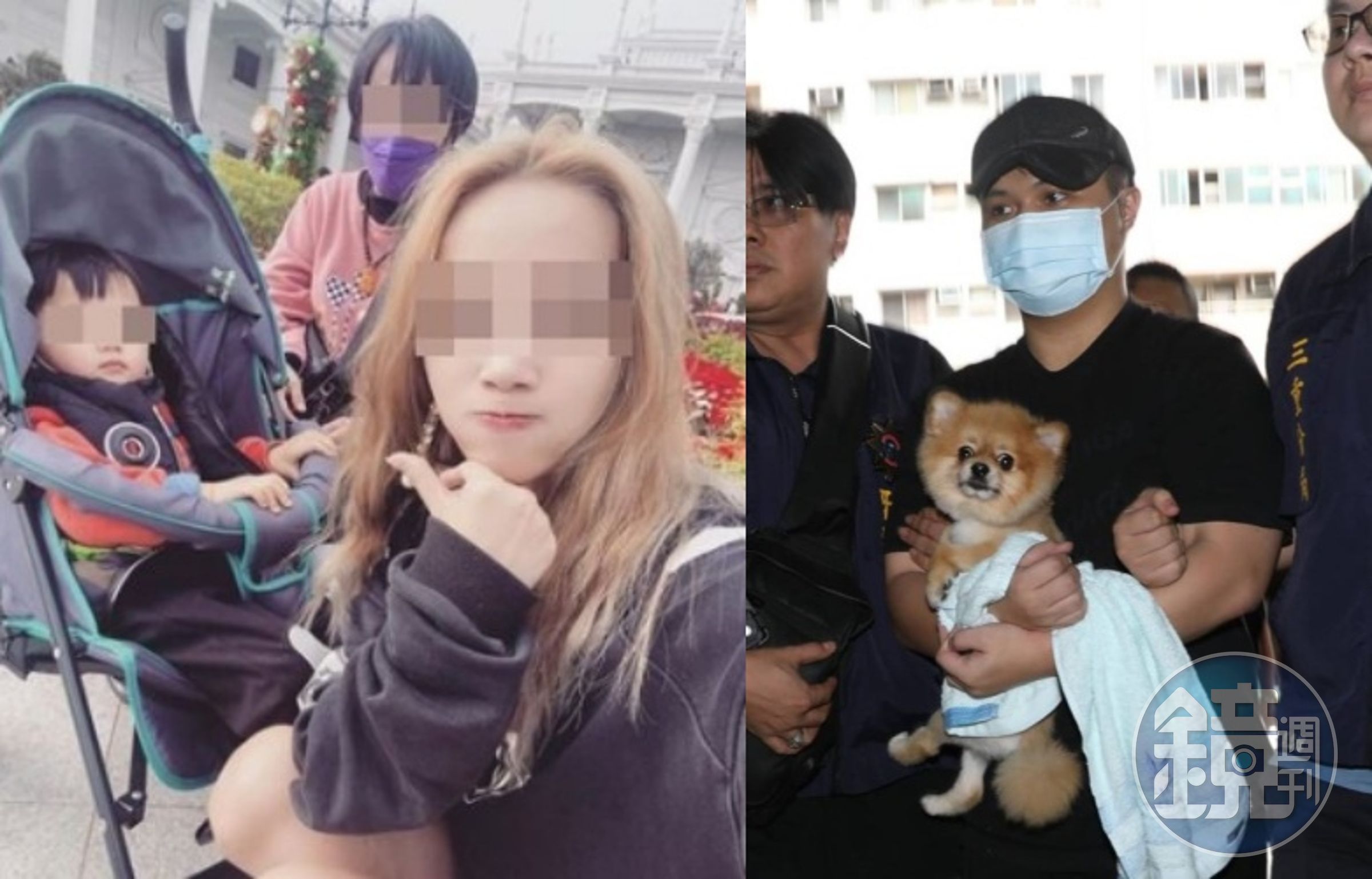 新北三重祖孫三代命案宣判,嫌犯張泓毅(右圖)一審遭判死刑。(左圖為受害的3人/翻攝畫面;右為本刊資料照)