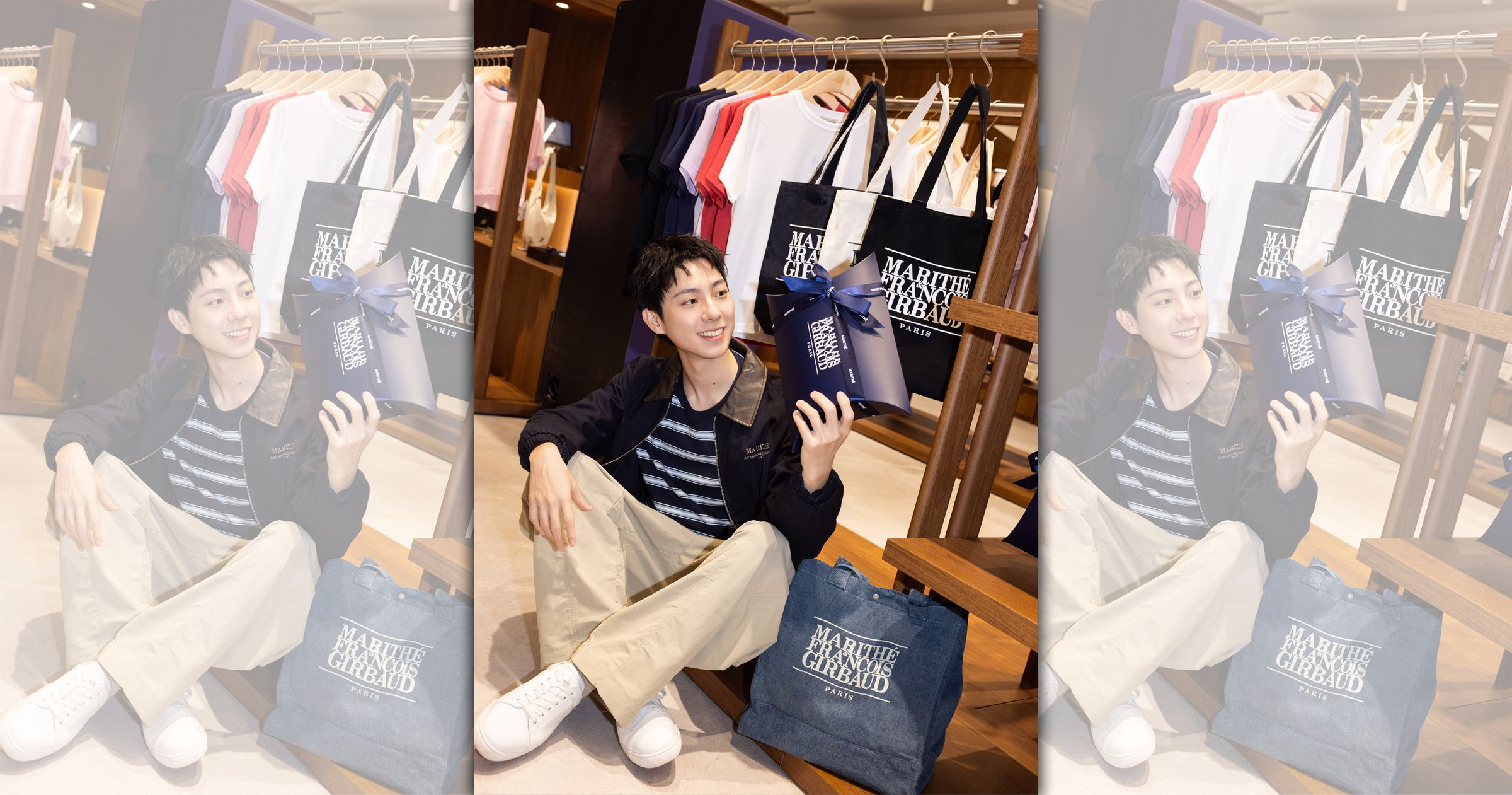 彭千祐出席MARITHÉ & FRANÇOIS GIRBAUD板橋大遠百新店開幕活動。(MISTO提供)