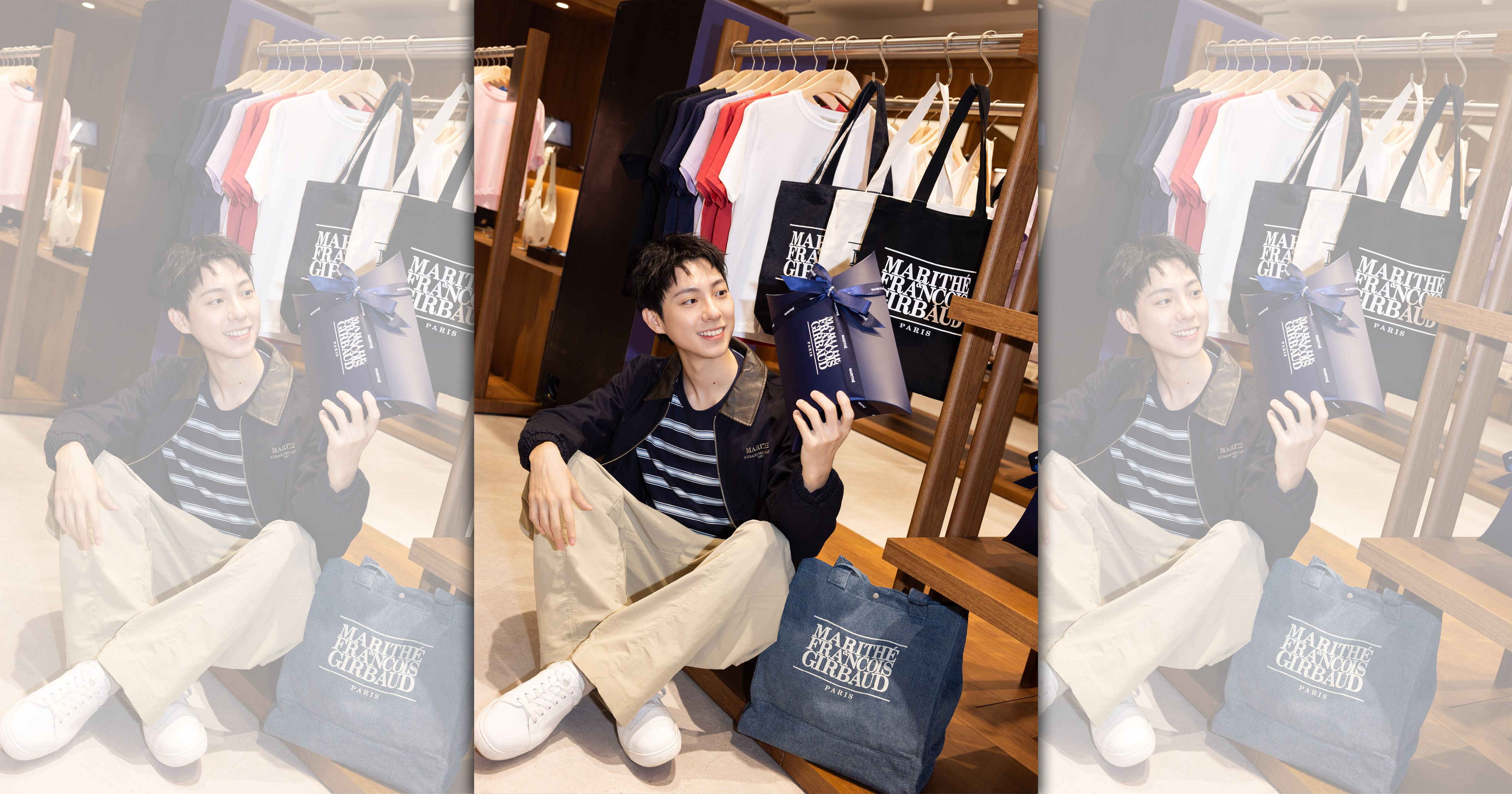 彭千祐出席MARITHÉ & FRANÇOIS GIRBAUD板橋大遠百新店開幕活動。（MISTO提供）
