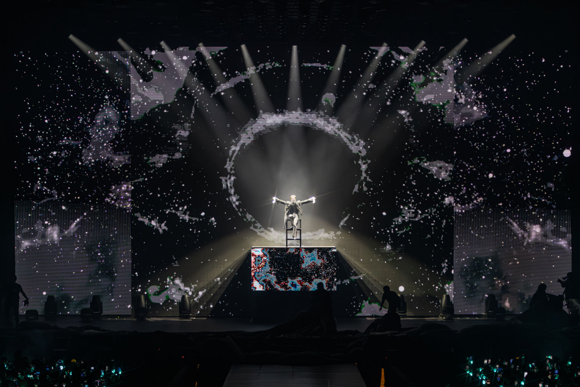 SHINee成員泰民今（14日）在林口體育館首次在台舉辦個人演唱會。（iMe TW提供）