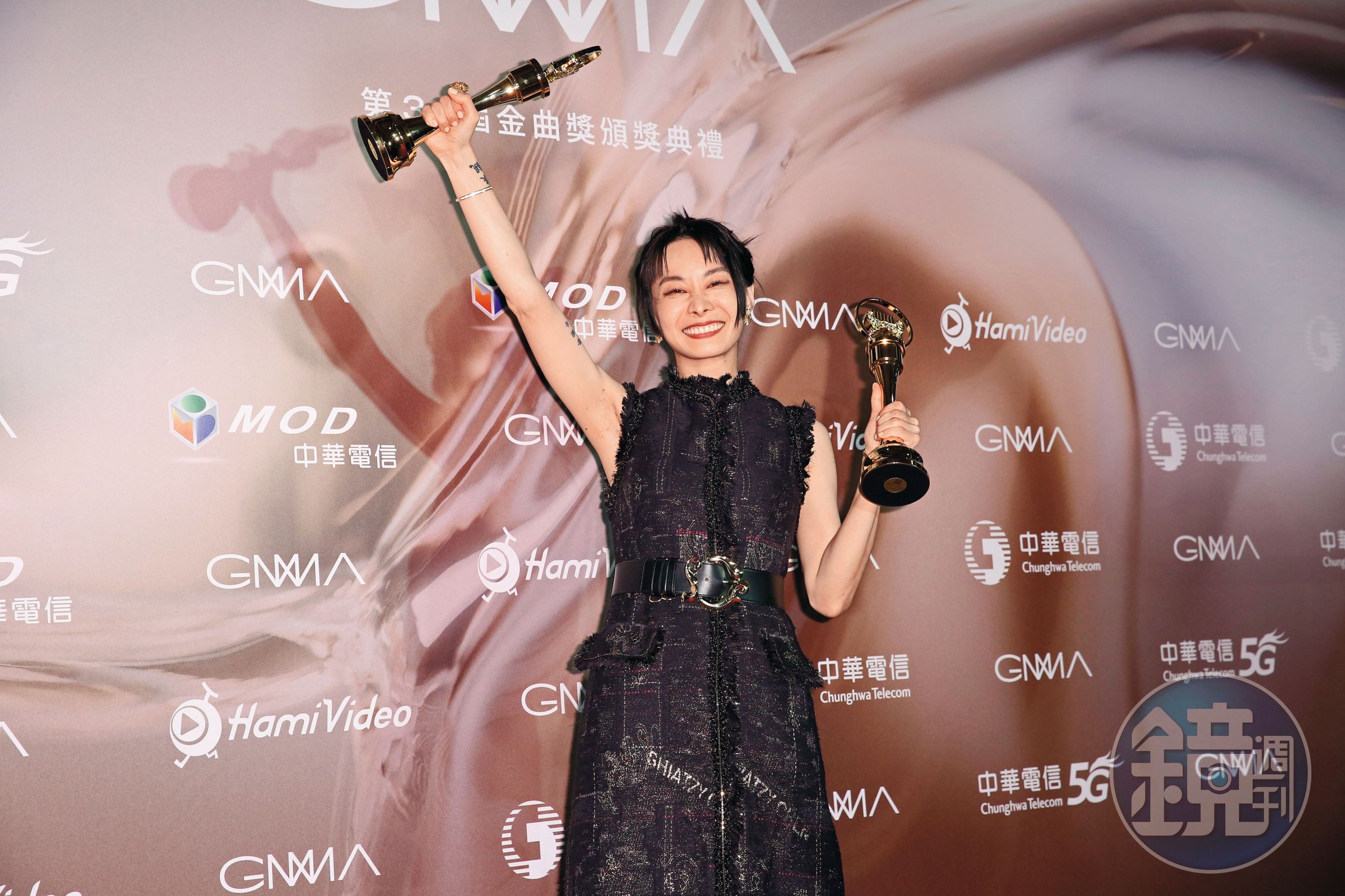 鄭宜農獲得2023年金曲獎最佳台語專輯、最佳女歌手。(林弘斌攝)