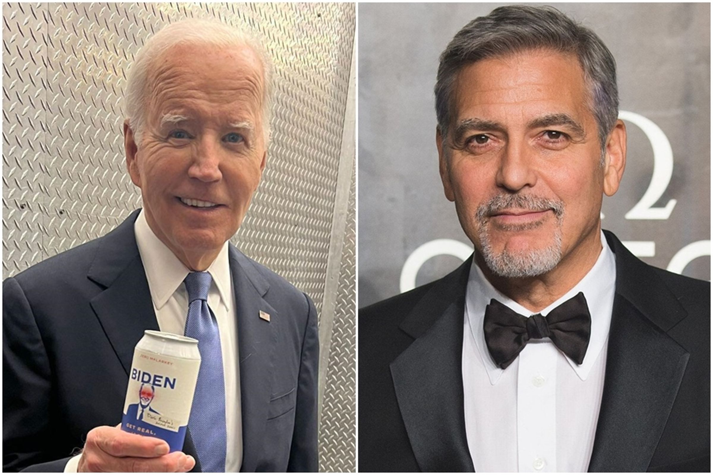 喬治克隆尼公開呼籲總統拜登退出大選。(翻攝自Joe Biden、George Clooney (www.clooneysopenhouse.com) 臉書)