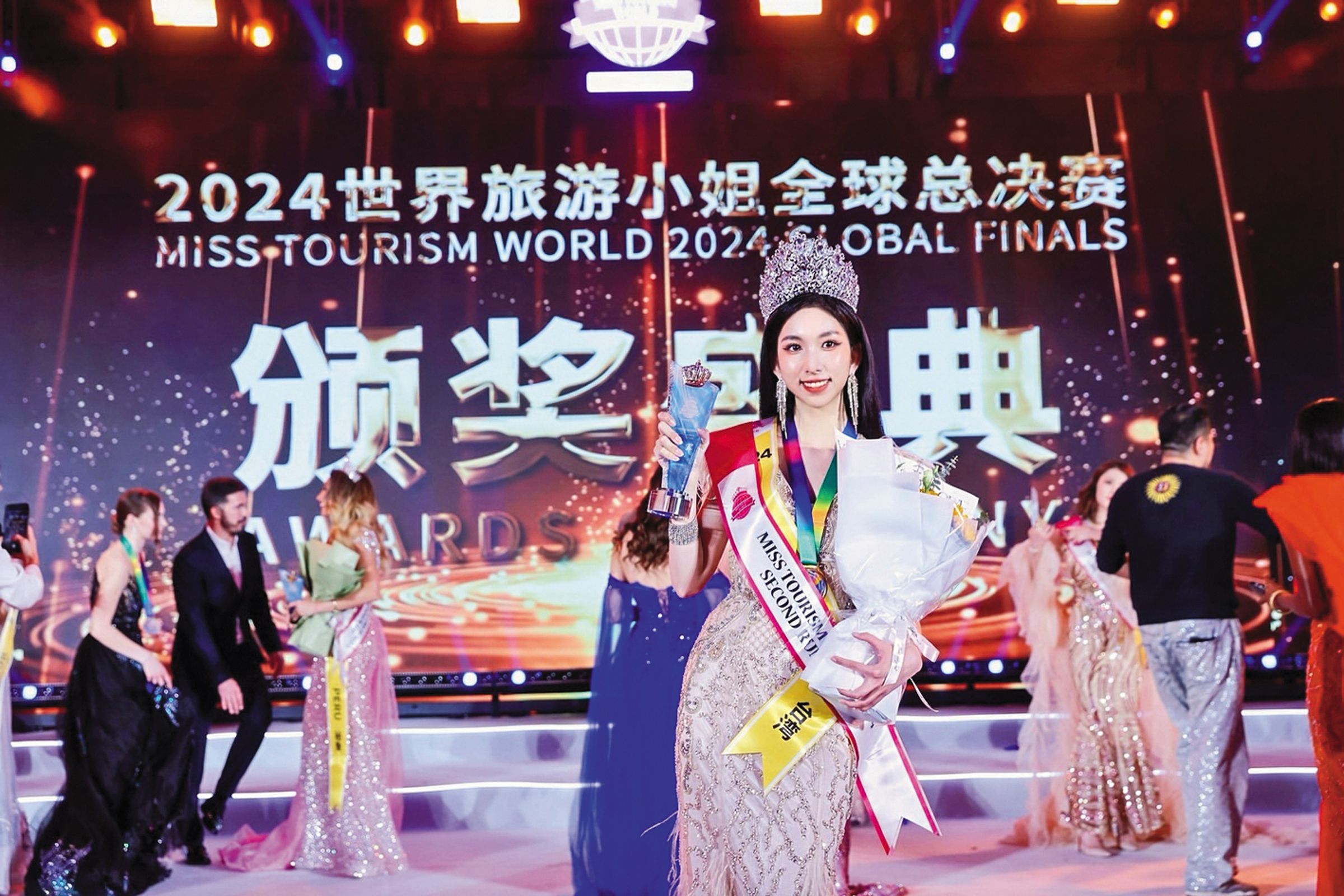 吳若湄代表台灣參加「2024世界旅遊小姐全球總決賽」,奪得季軍。(翻攝自吳若湄IG)