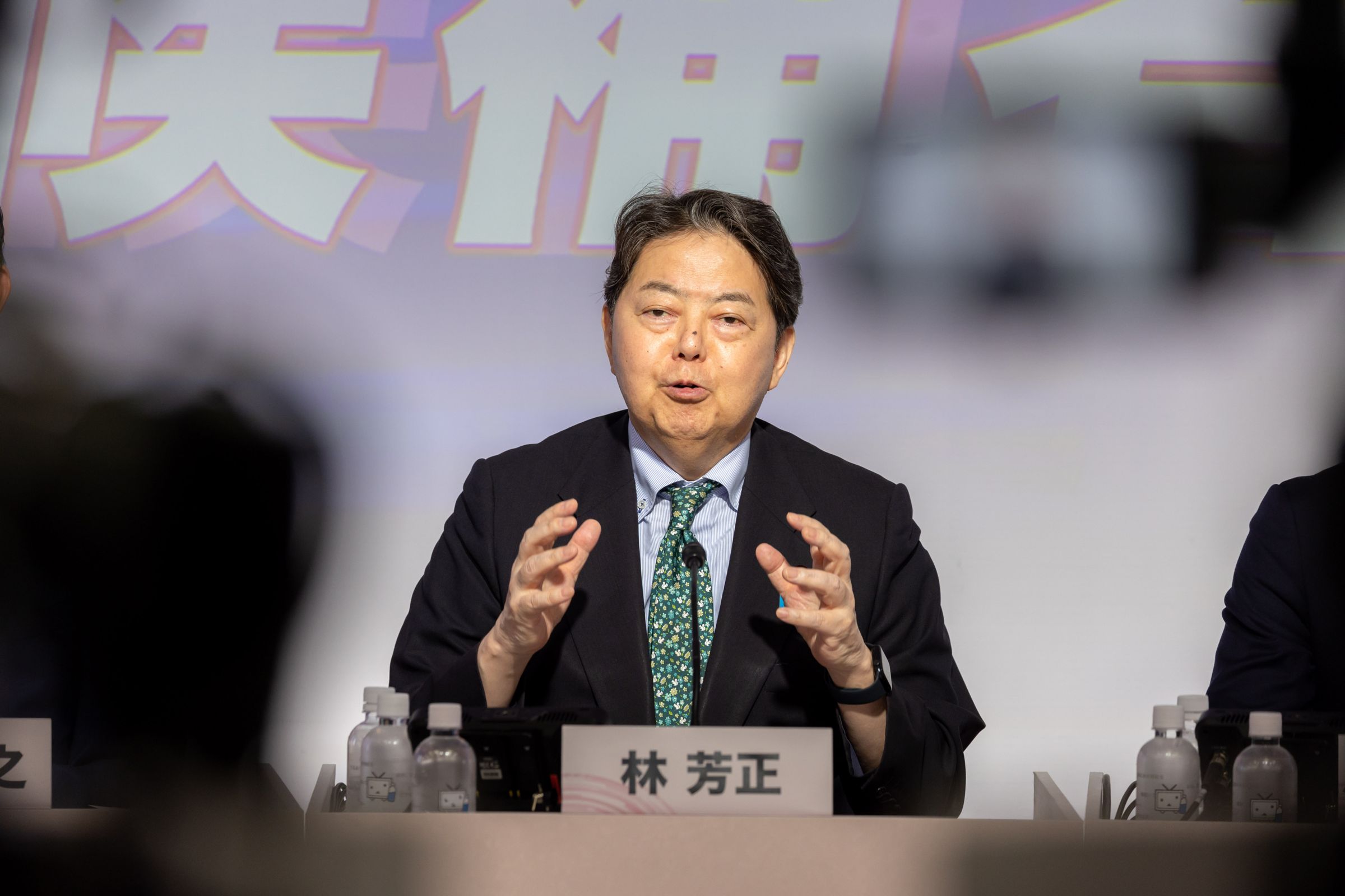 總裁選舉獲得第4高票的林芳正，將被留任內閣官房長官。（翻攝林芳正X）