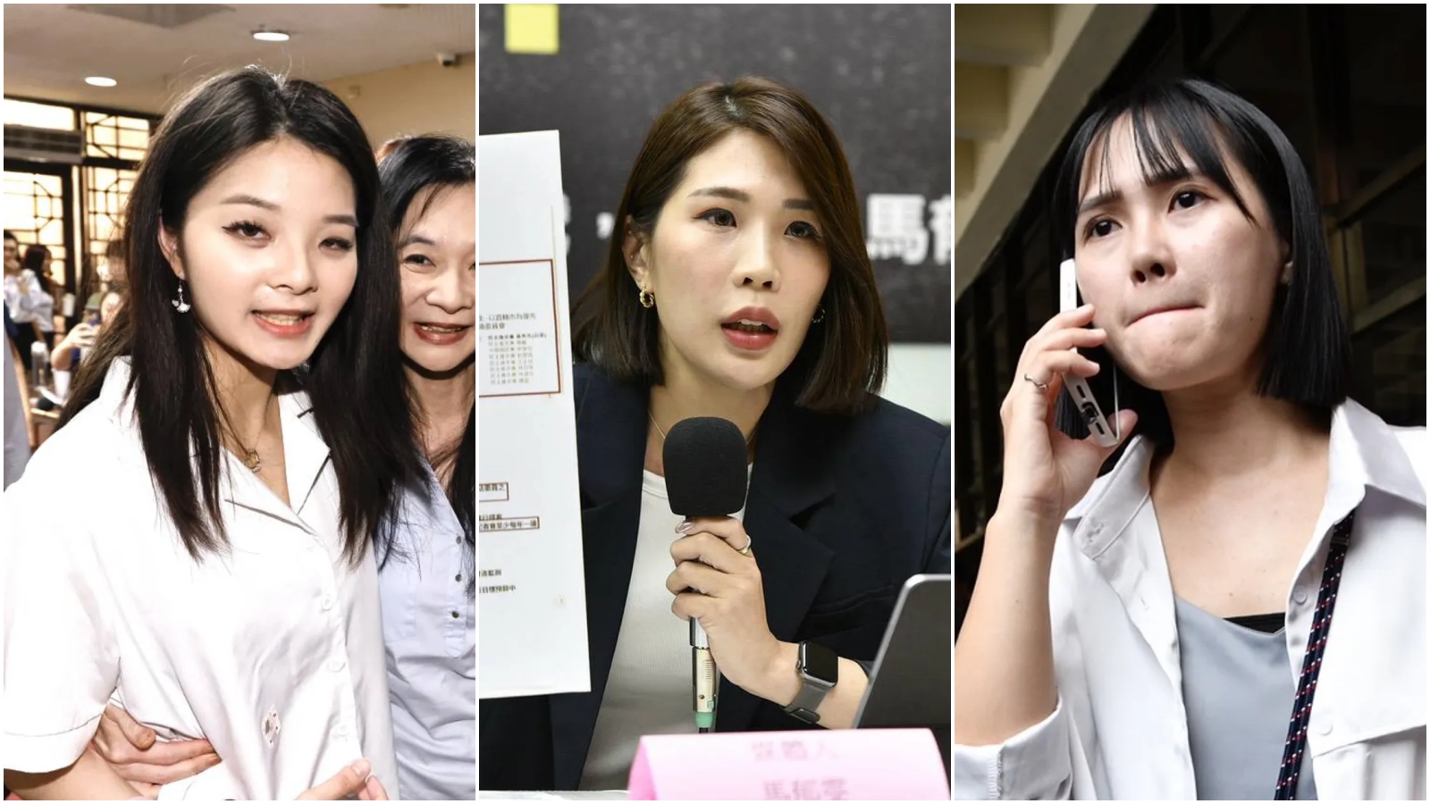 應佳妤、馬郁雯、吳怡萱（由左至右）屆時有望對決。（本刊資料照、鏡報李智為）