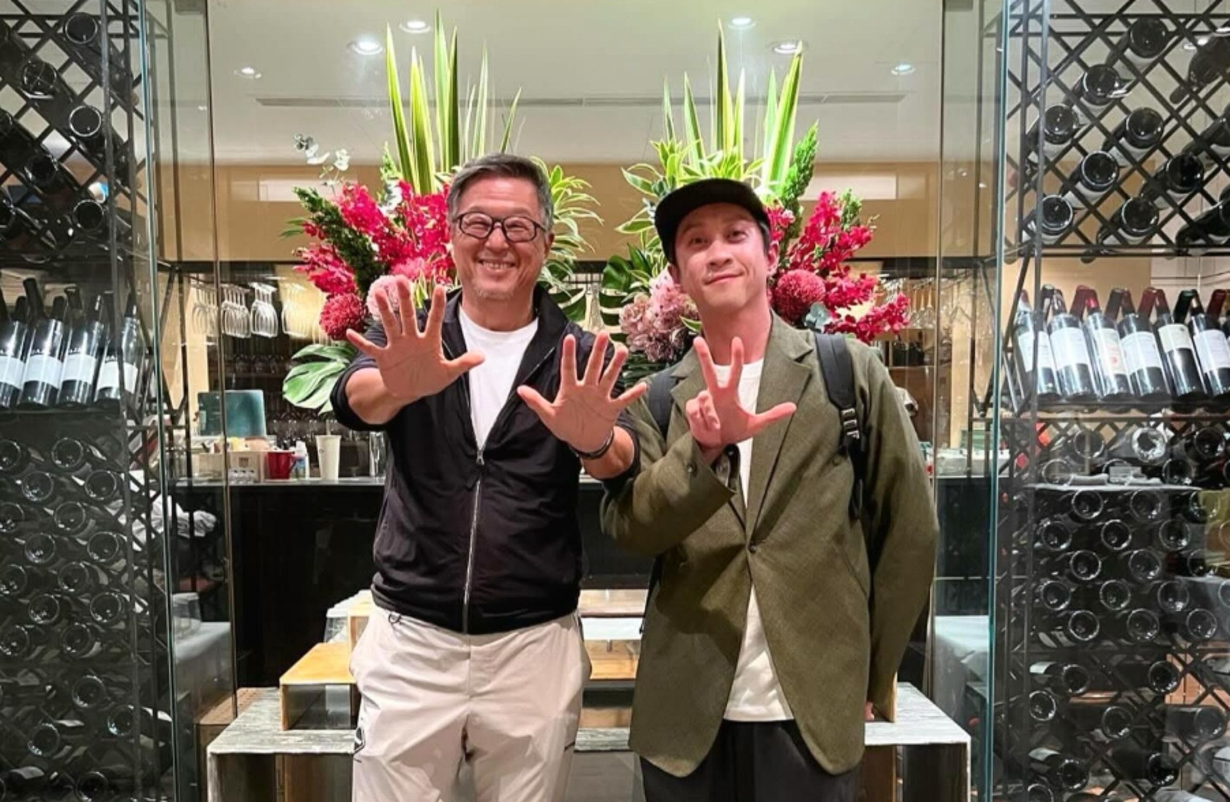 王偉忠（左）曝與陳漢典（右）的私下對話。（取自王偉忠臉書）