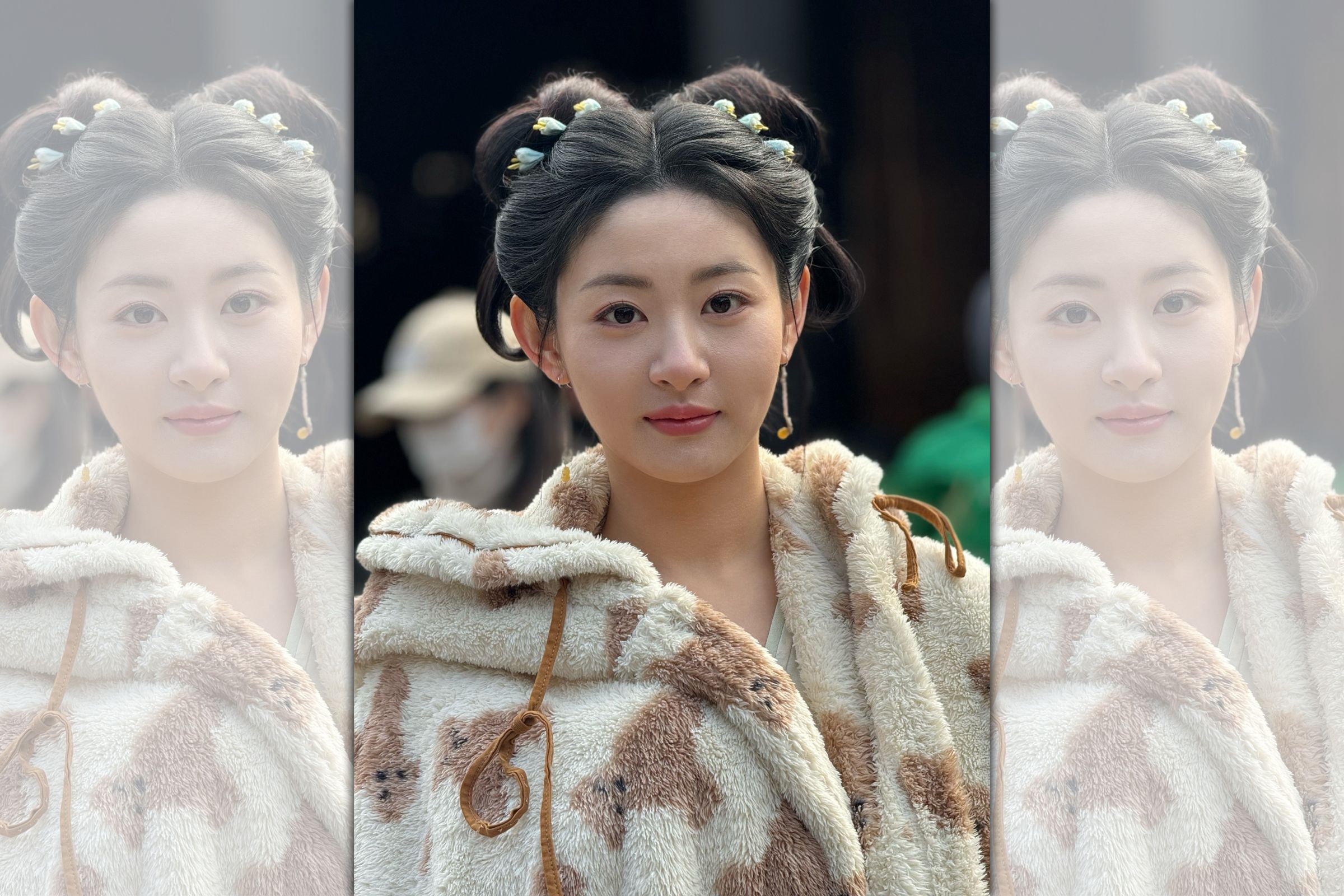 于正曬出自己製作的新戲女演員趙晴照片,嫌她雖已減到46公斤仍不夠;但趙晴本身就是個肉多的圓臉。(翻攝自于正微博)