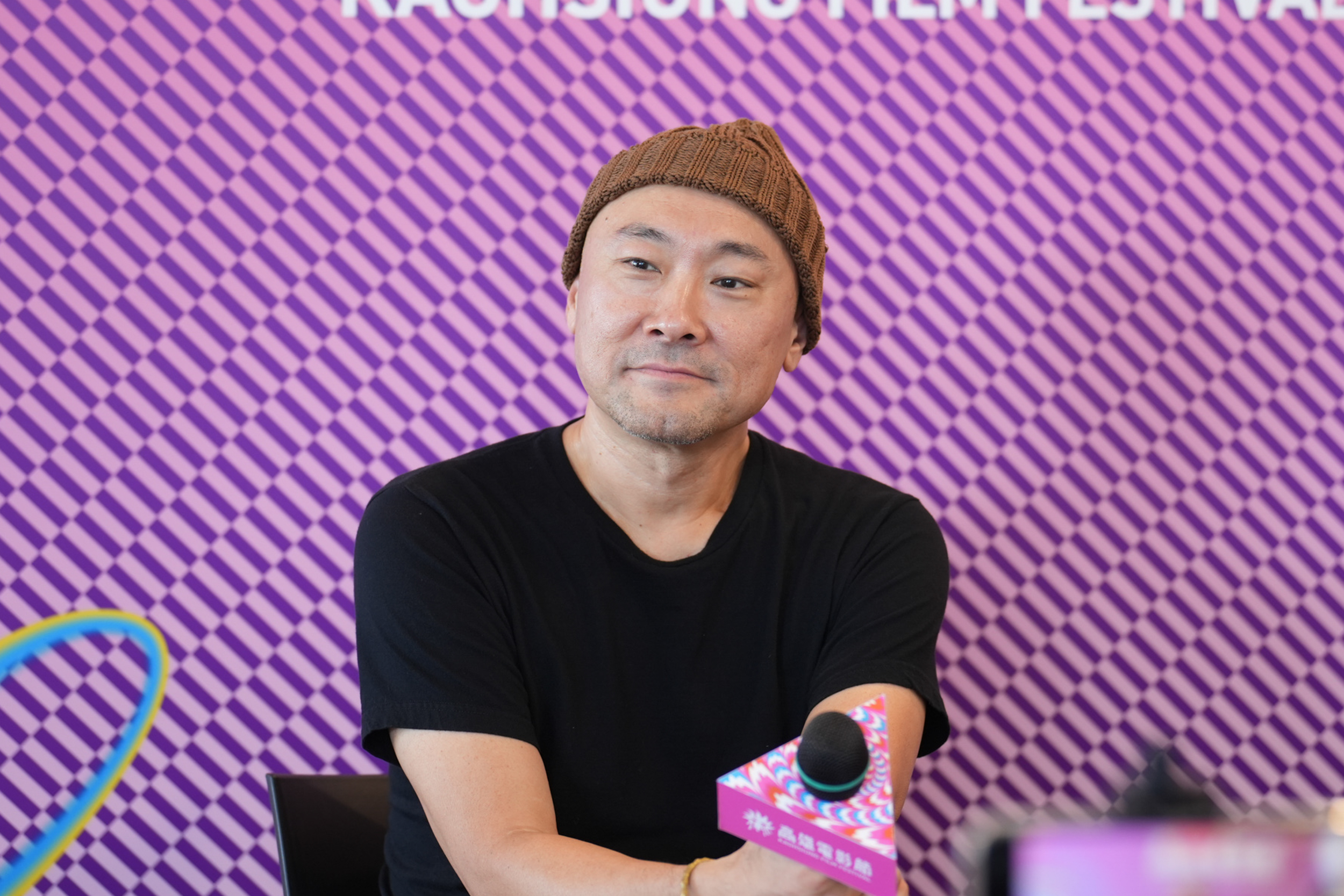 內田英治睽違六年來台，透露此行也見了不少台灣演員。（高雄電影節提供）