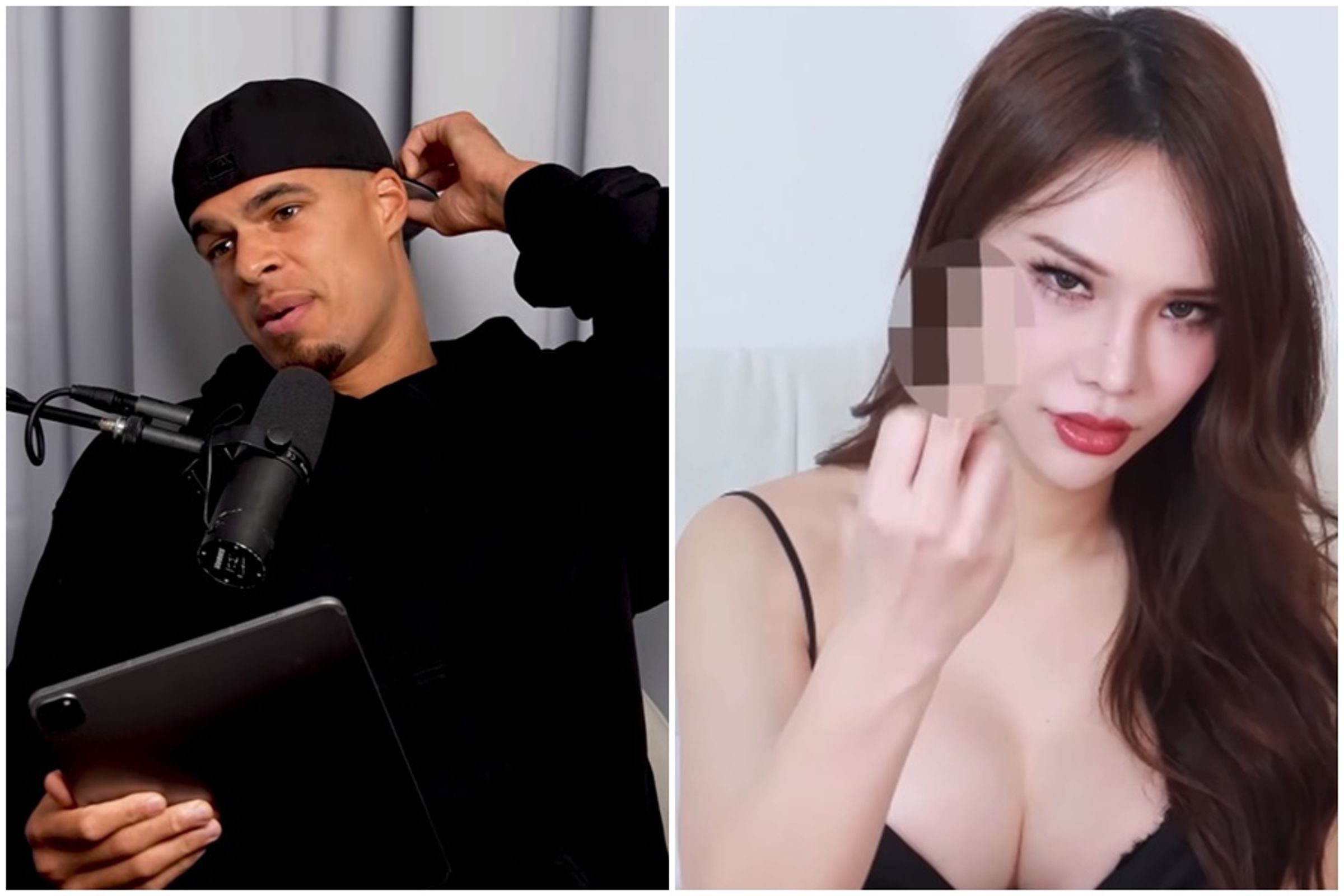 小波特節目上坦言台灣女生身材較為嬌小，而小A辣的外型是她的菜。（翻攝自Curious Mike YT、小A辣IG）