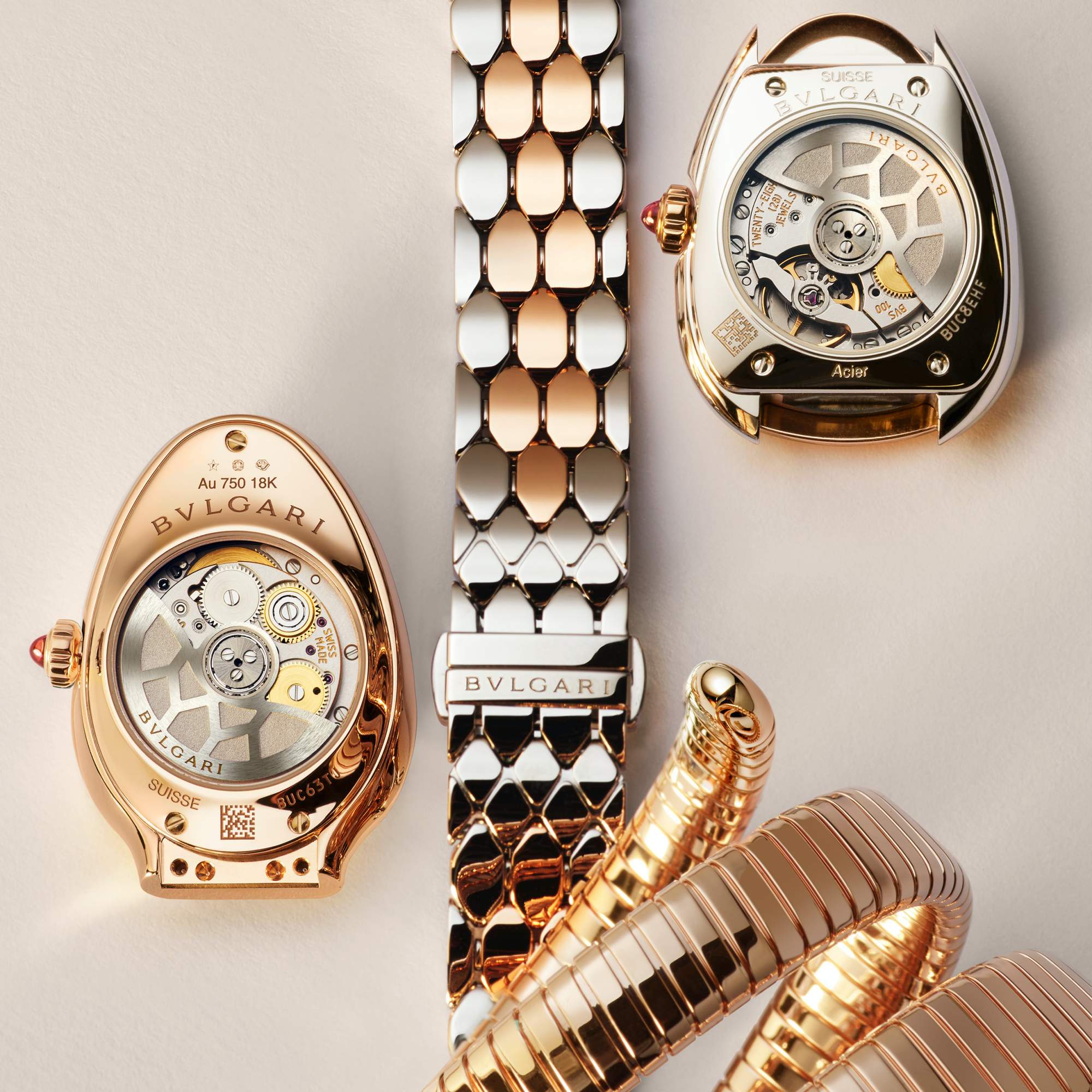 寶格麗發表女錶專用 Lady Solotempo BVS100 自動上鏈機芯，並分別安裝在 Serpenti Seduttori 與 Serpenti Tubogas 兩款蛇形腕錶之上。