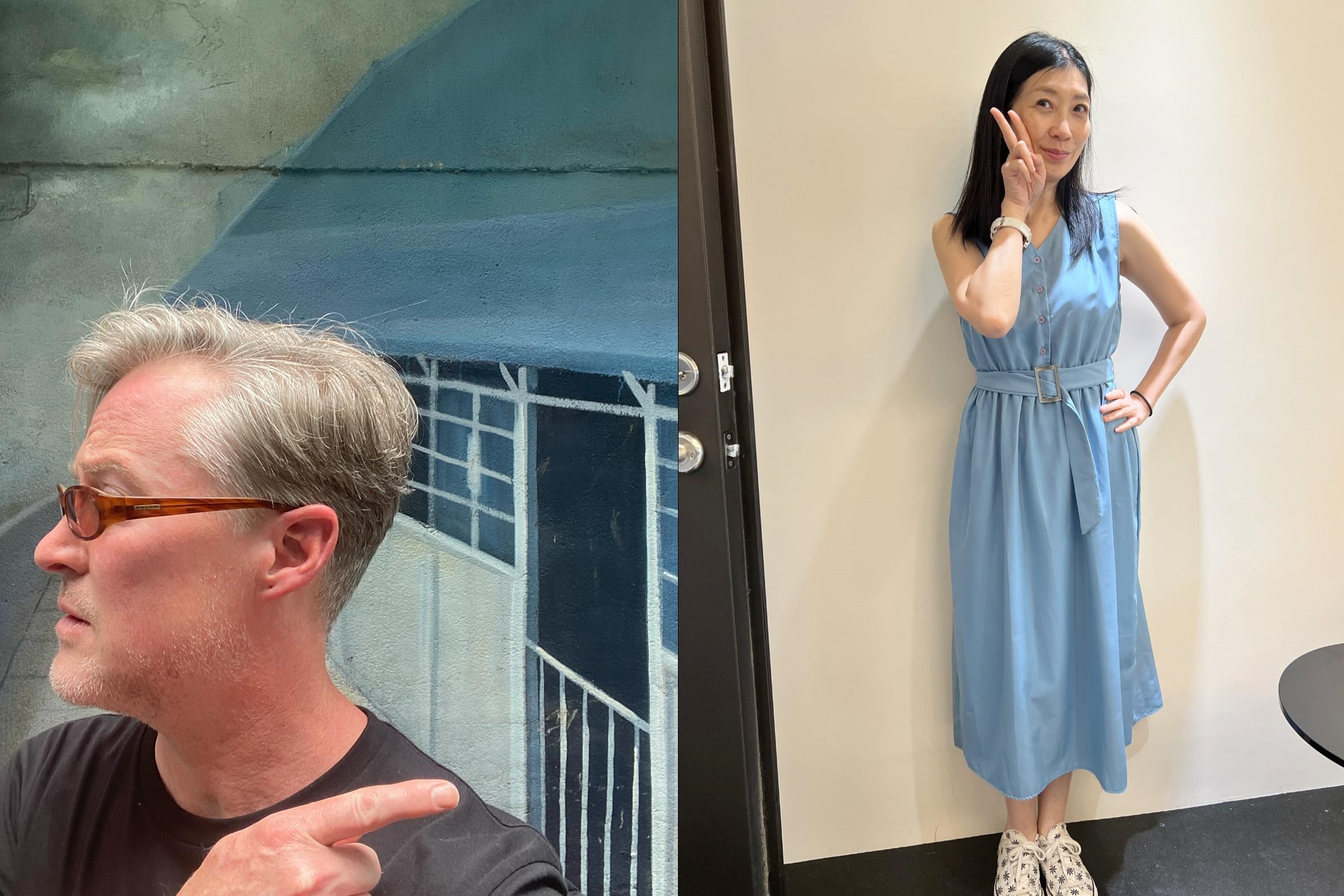 與黃嘉千(右)打完離婚官司,夏克立有新的目擊情報釋出。(翻攝臉書)