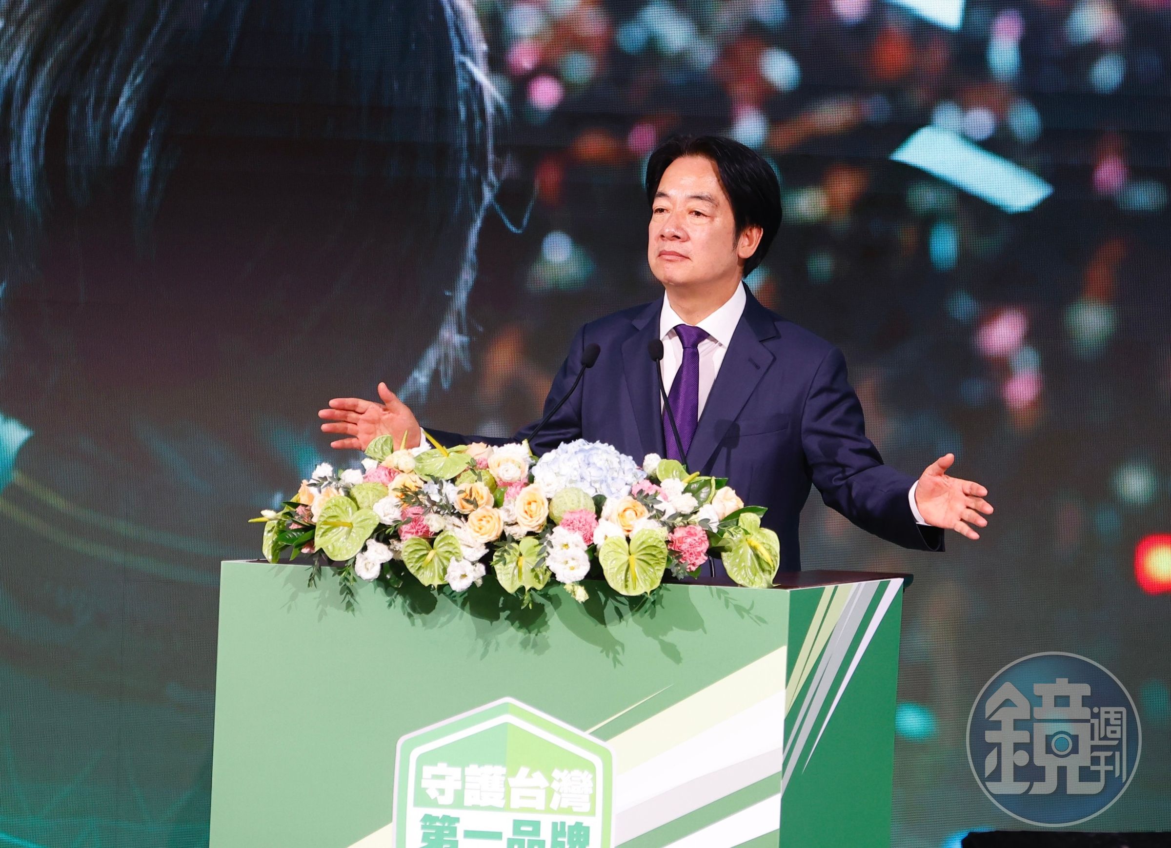 民進黨全代會今(21日)舉行,黨主席賴清德首次以總統身分主持全代會,他全程以台語致詞。(本刊資料照)