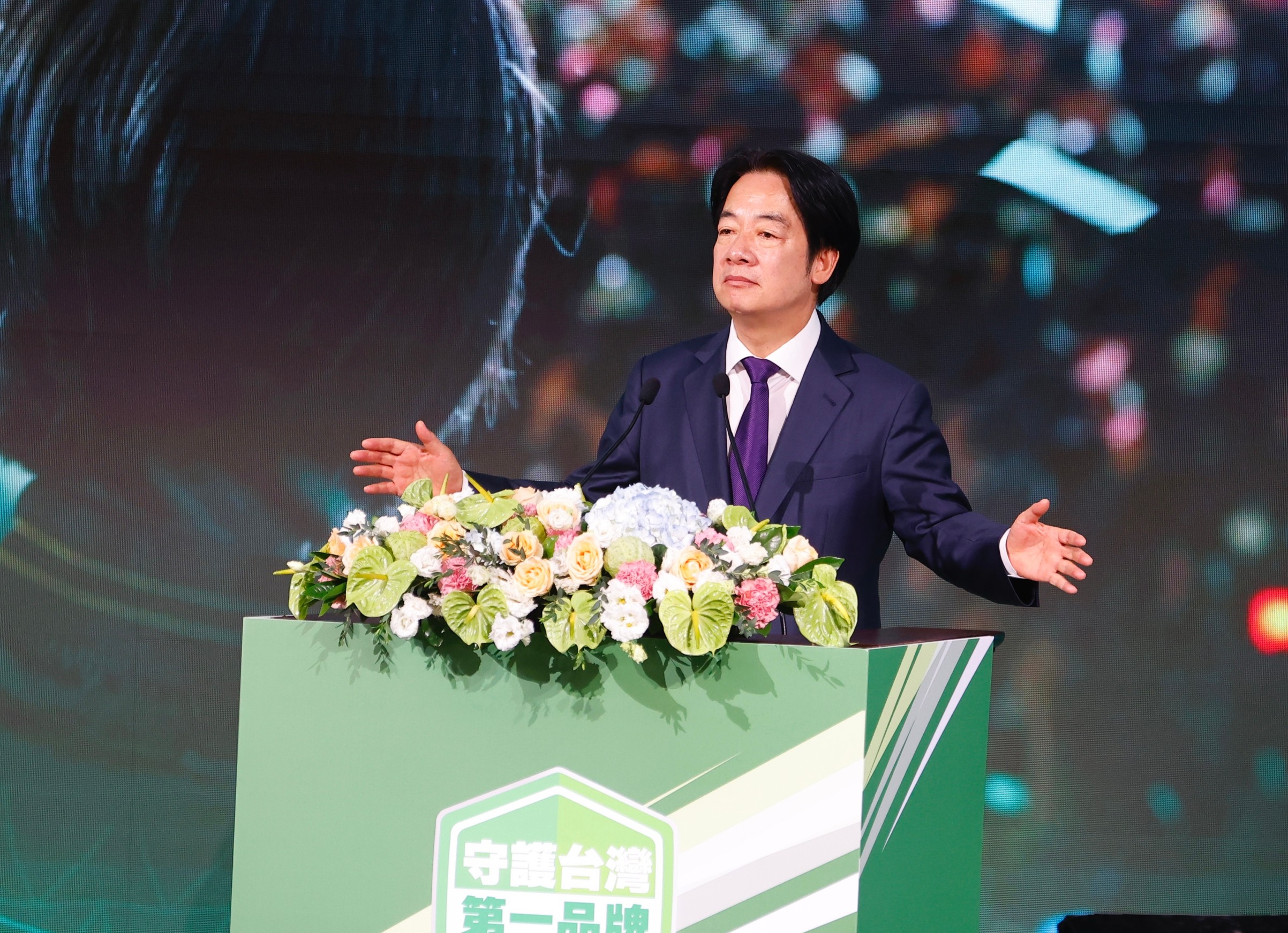 民進黨全代會今（21日）舉行，黨主席賴清德首次以總統身分主持全代會，他全程以台語致詞。（本刊資料照）