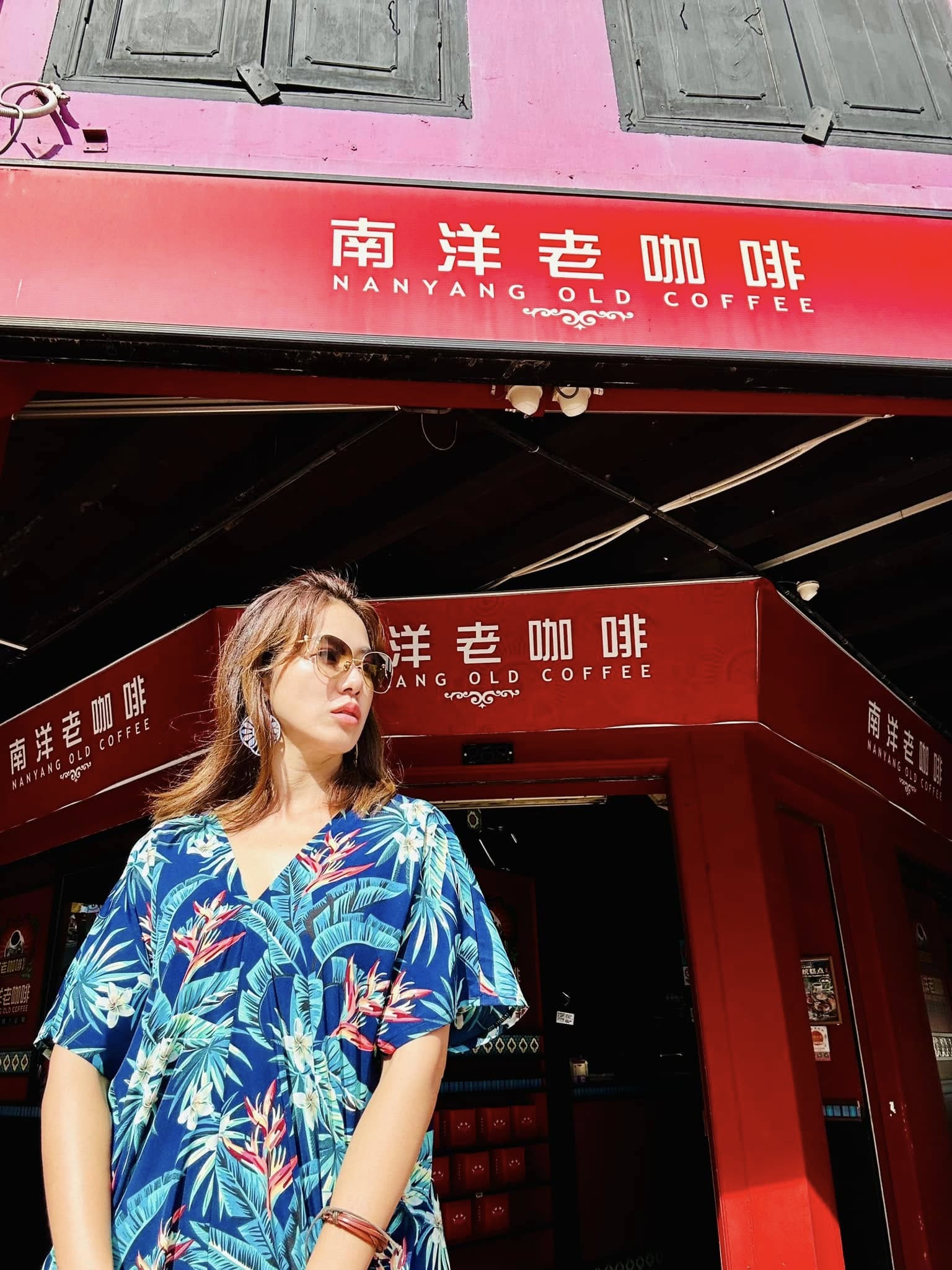 黃瑄每個月都到新加坡看小孩。（翻攝自臉書）