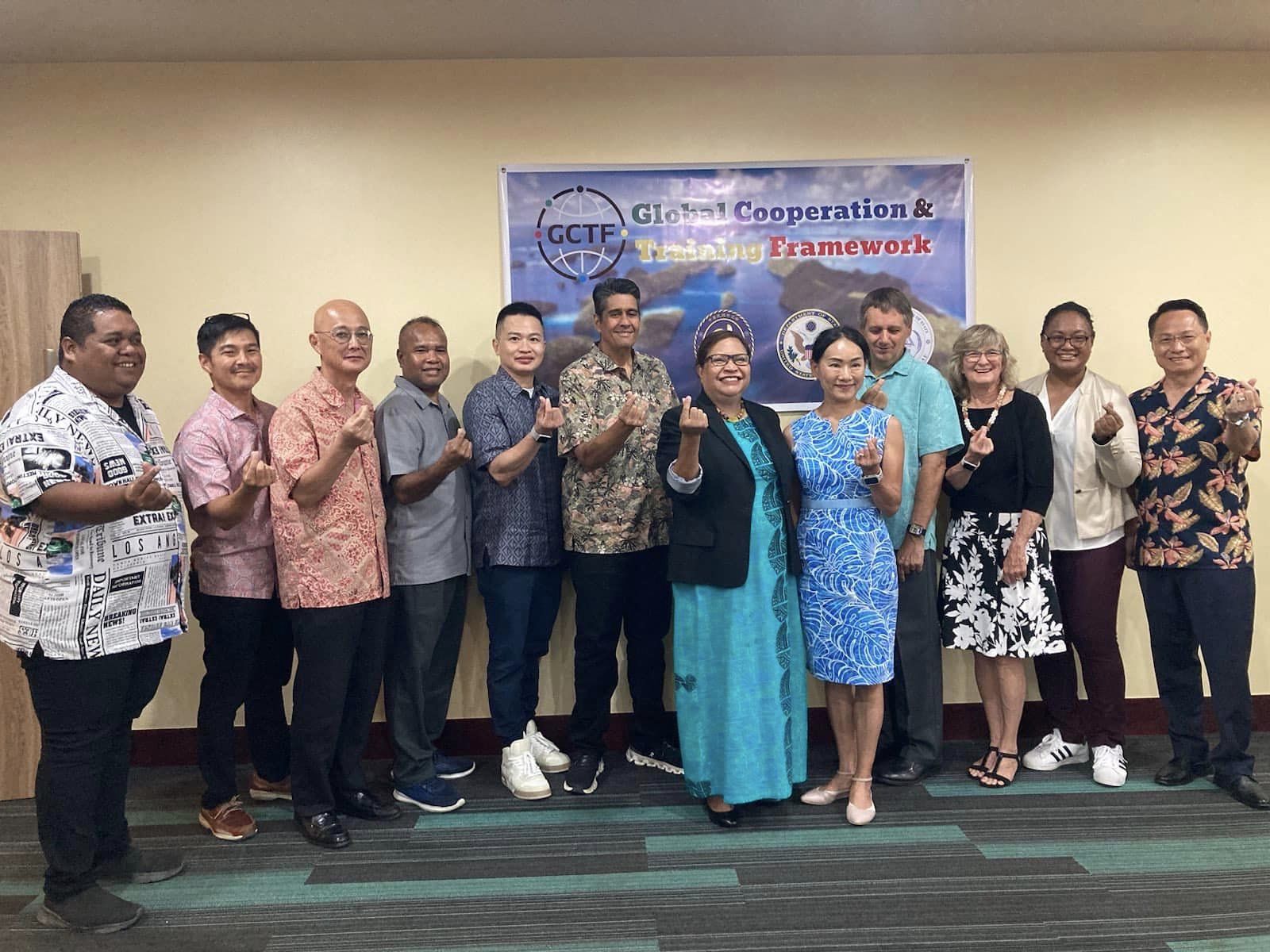 台灣美國帛琉三方共同舉辦判別假訊息的國際工作坊。（翻攝帛琉大使館臉書）