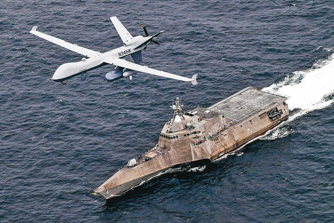 美國軍援台灣4架MQ-9無人機，有助掌控周邊海空域共軍動態。（翻攝美國國防部官網）
