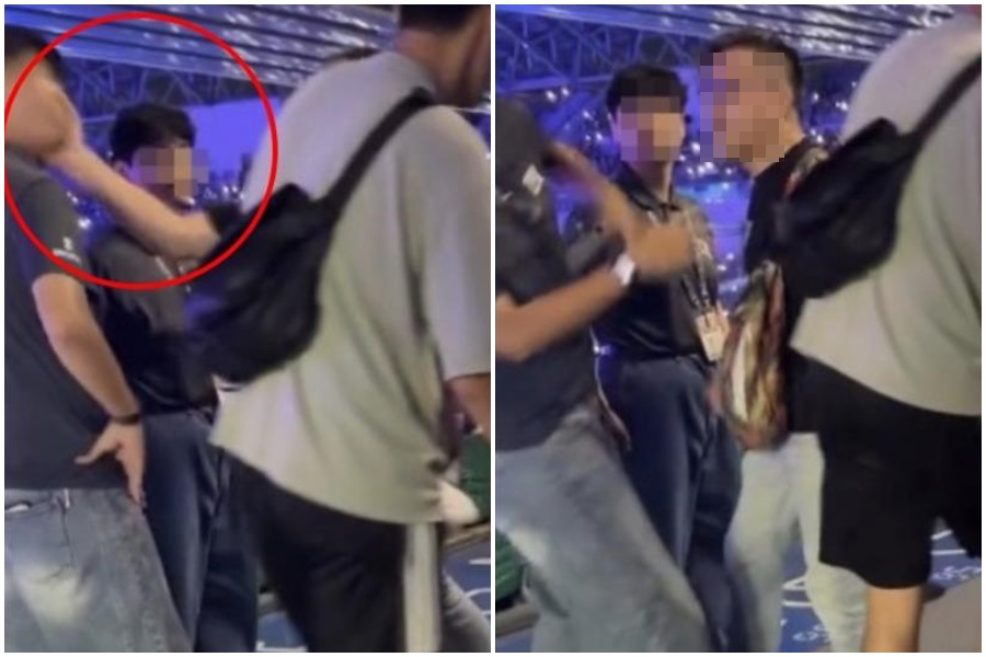 一名球迷失控摑掌工讀生遭網友肉搜,其任職公司也於今(30日)凌晨發文,終止與他的聘僱關係。(翻攝自Threads)