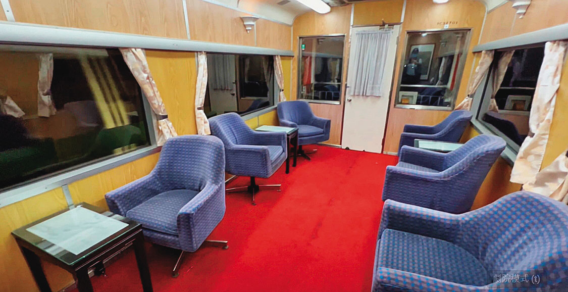 10多年前，18名男子與一名女子在火車包廂（圖）開性愛趴，其中一名男子因協助創意私房洗錢，遭到調查。（翻攝台鐵YouTube）