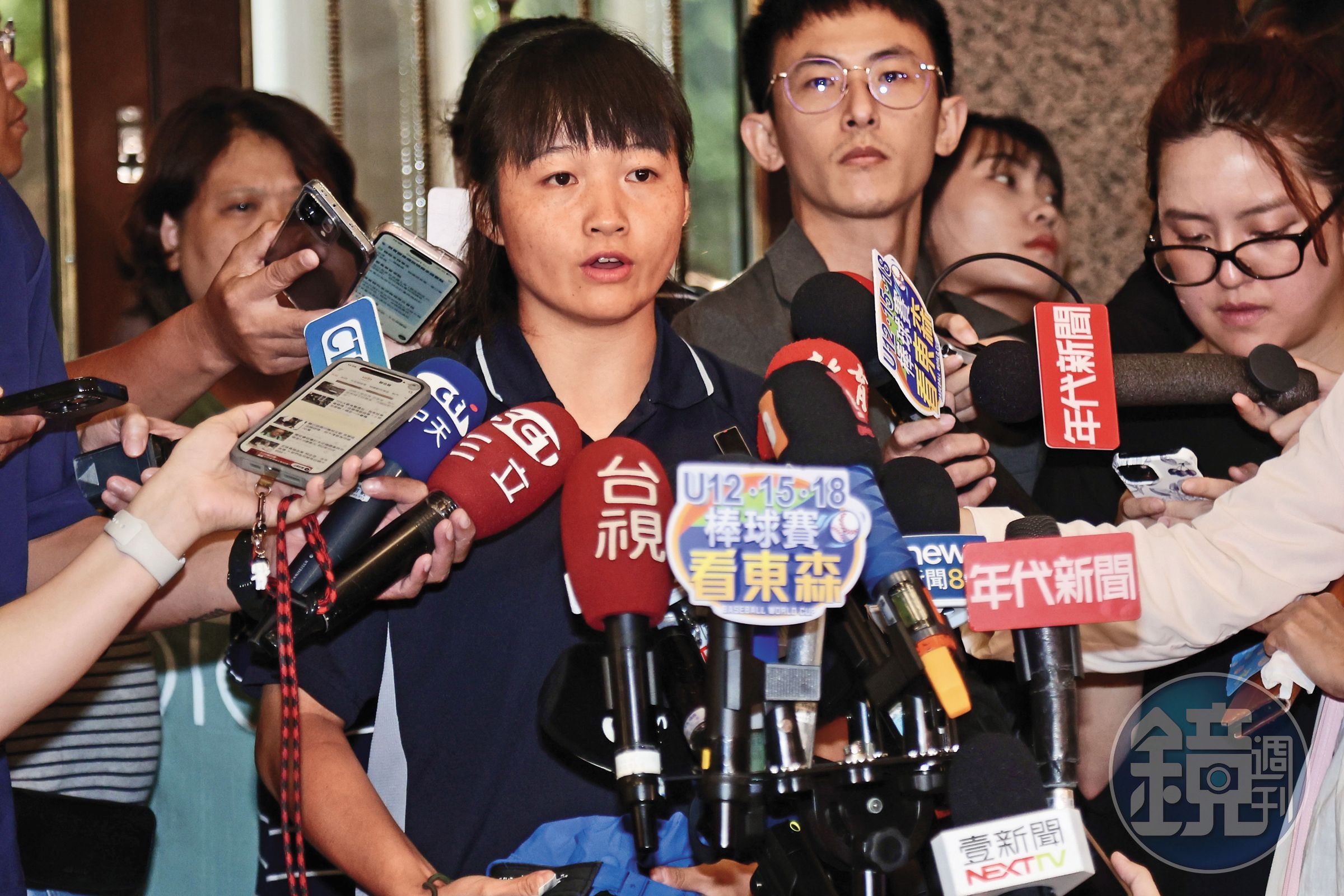 抽血案吹哨者、台師大女足隊員簡奇陞19日宣布退出足球圈。（鏡報林煒凱）