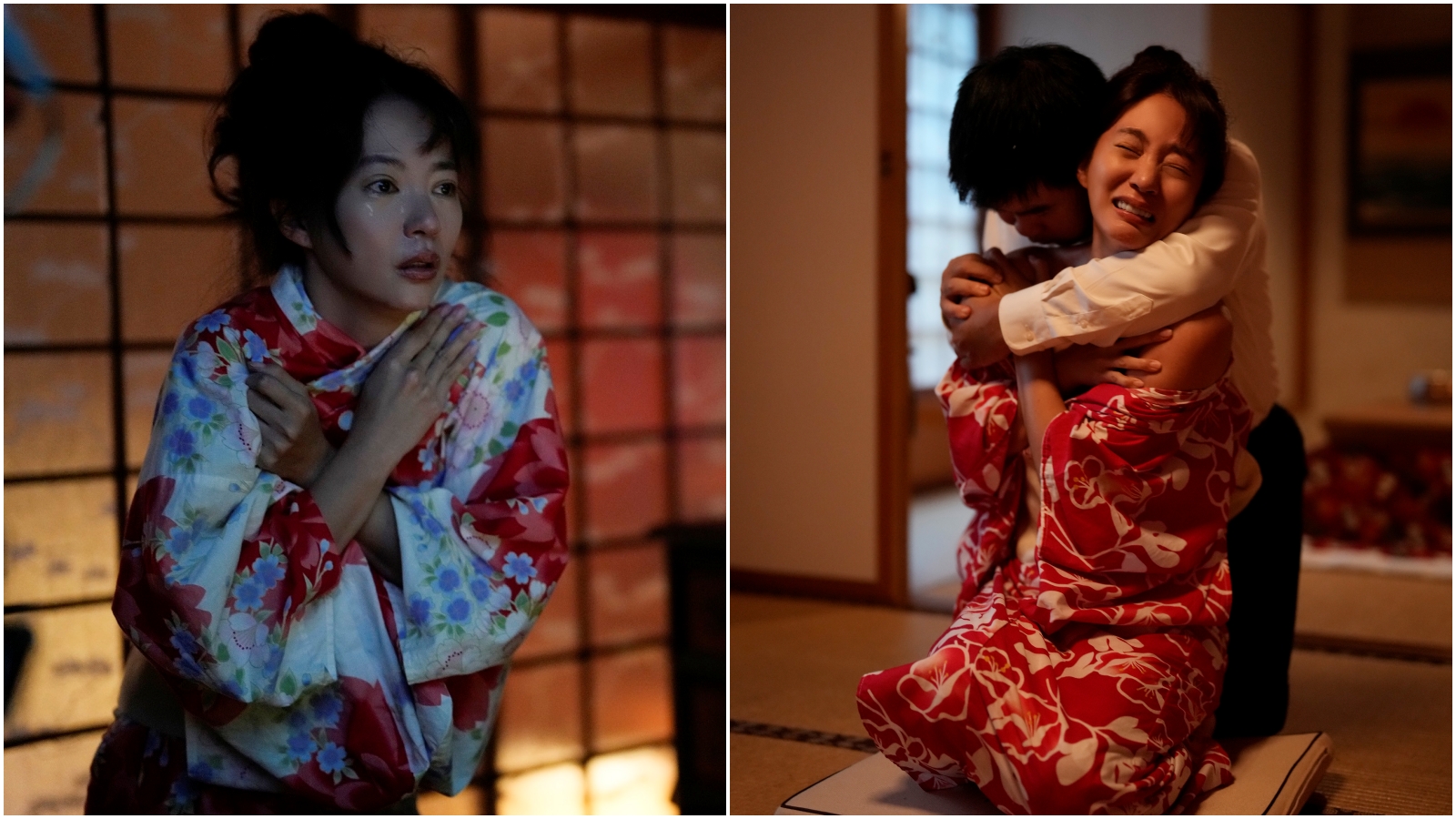 高宇蓁（前）在《鳳姐》中遭凌虐施暴，一度因動作激烈掛彩受傷。（后花園影像製作提供）