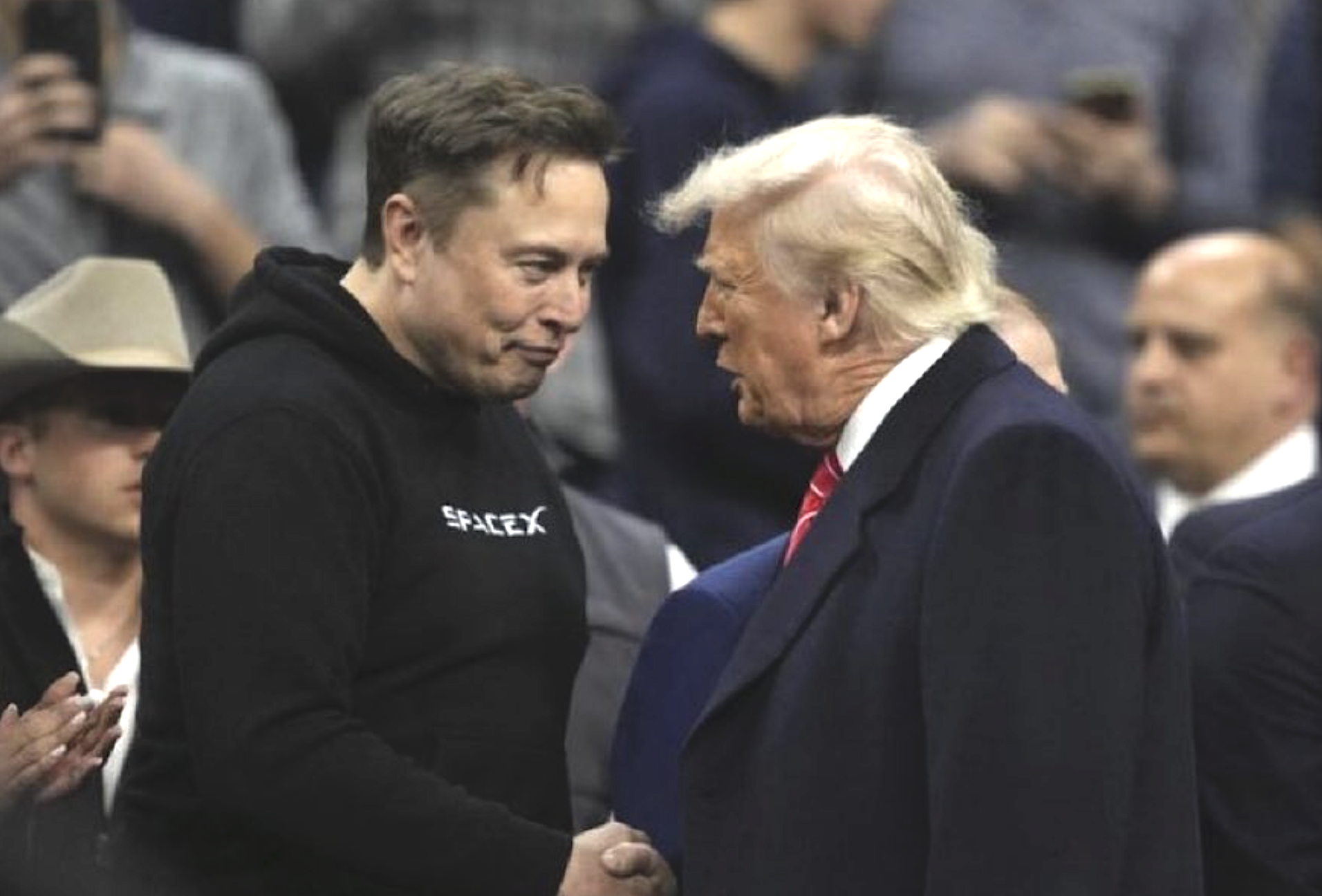 馬斯克宣布辭去川普政府的職務。（翻攝X@AlertaNews24）