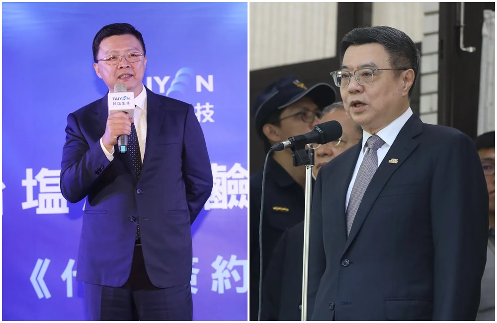 陳啟昱（左圖）遭通緝，卓榮泰（右圖）對於台鹽綠能公司的相關問題感到非常痛心。（本刊資料照）