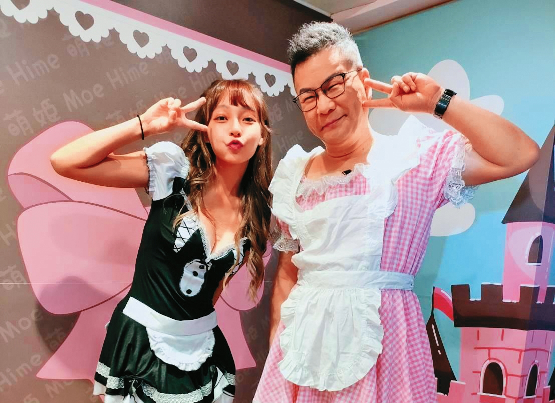 沈玉琳（右）在演藝圈提攜不少後輩，林襄（左）是他認證過的愛將。（TVBS提供）