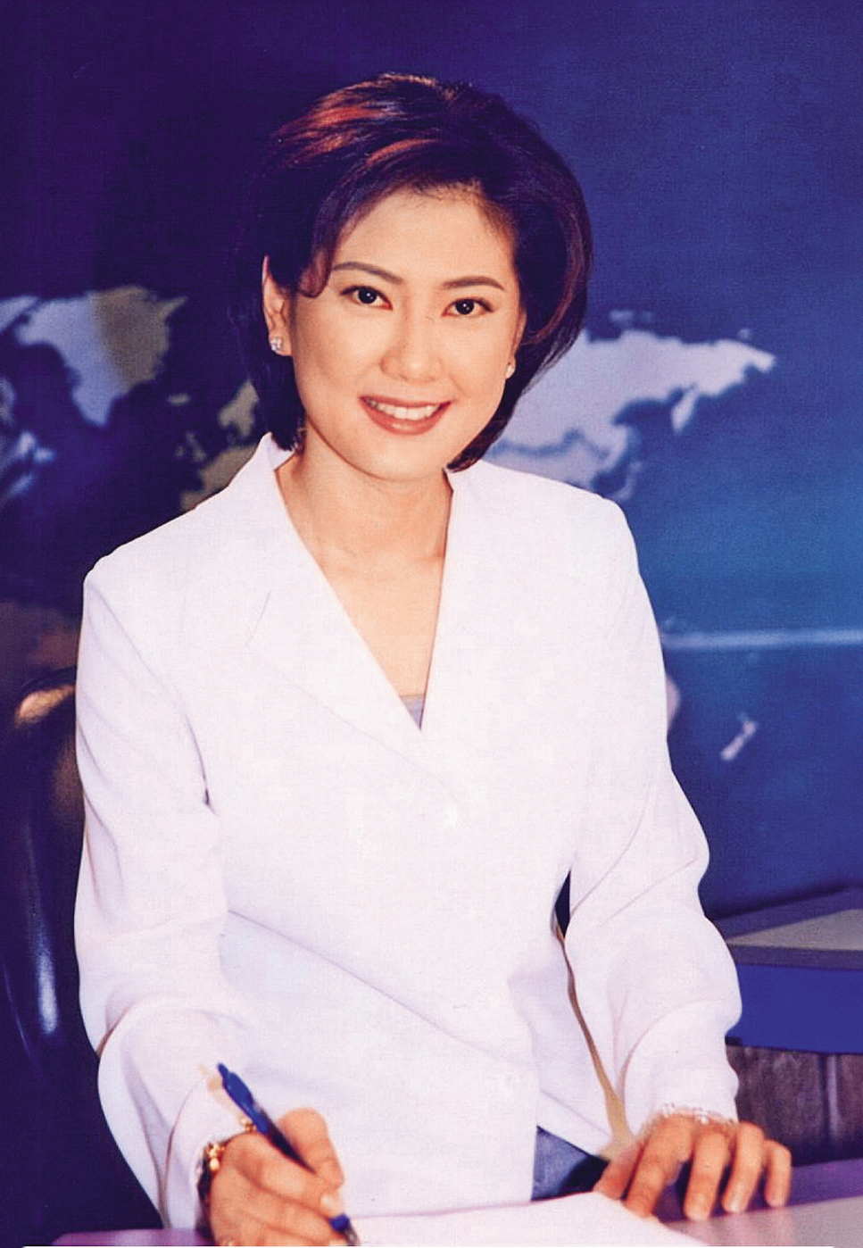 留美又外貌姣好的薛楷莉，曾是TVBS當紅主播。（翻攝自TVBS）