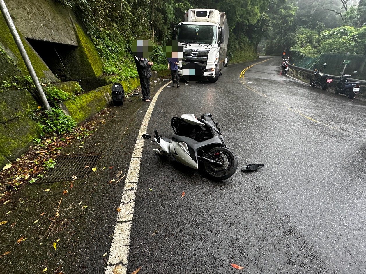 北宜公路今天發生死亡車禍。（翻攝畫面）
