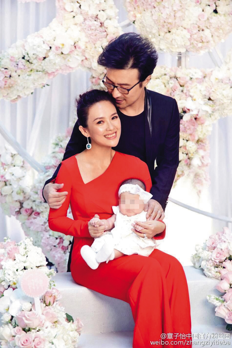 章子怡和汪峰曾豪砸大錢邀親友參加愛女的百日宴。(章子怡中國官方粉絲團)