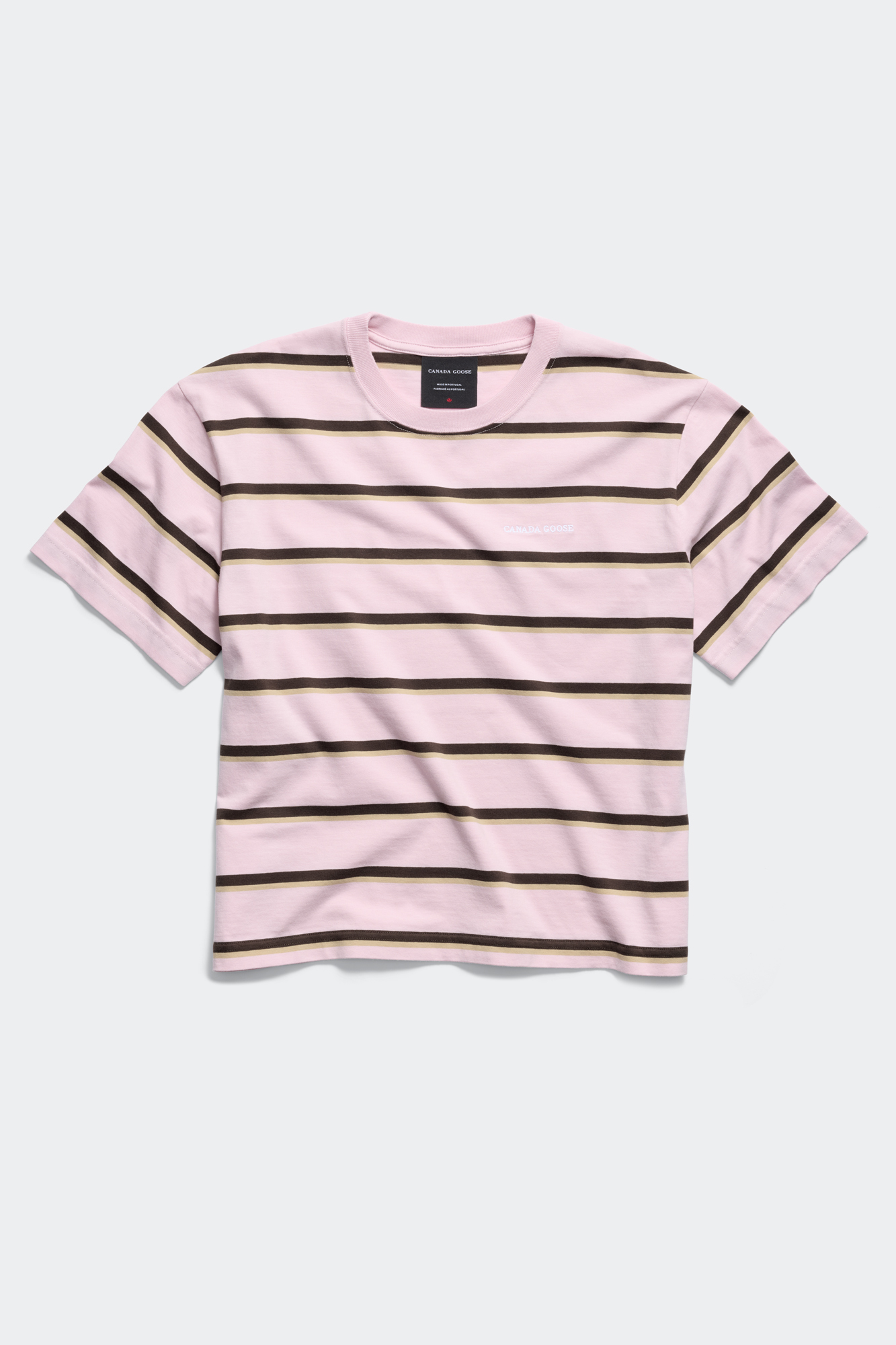 Roam粉棕色條紋T-Shirt。NT$8,700 （CANADA GOOSE提供）       