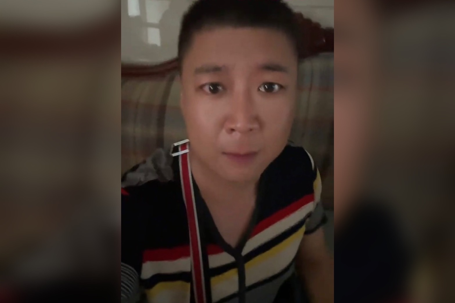 中國直播主指控醫院非法買賣器官，稱自己逃出來但很快會被抓回去。（翻攝抖音）