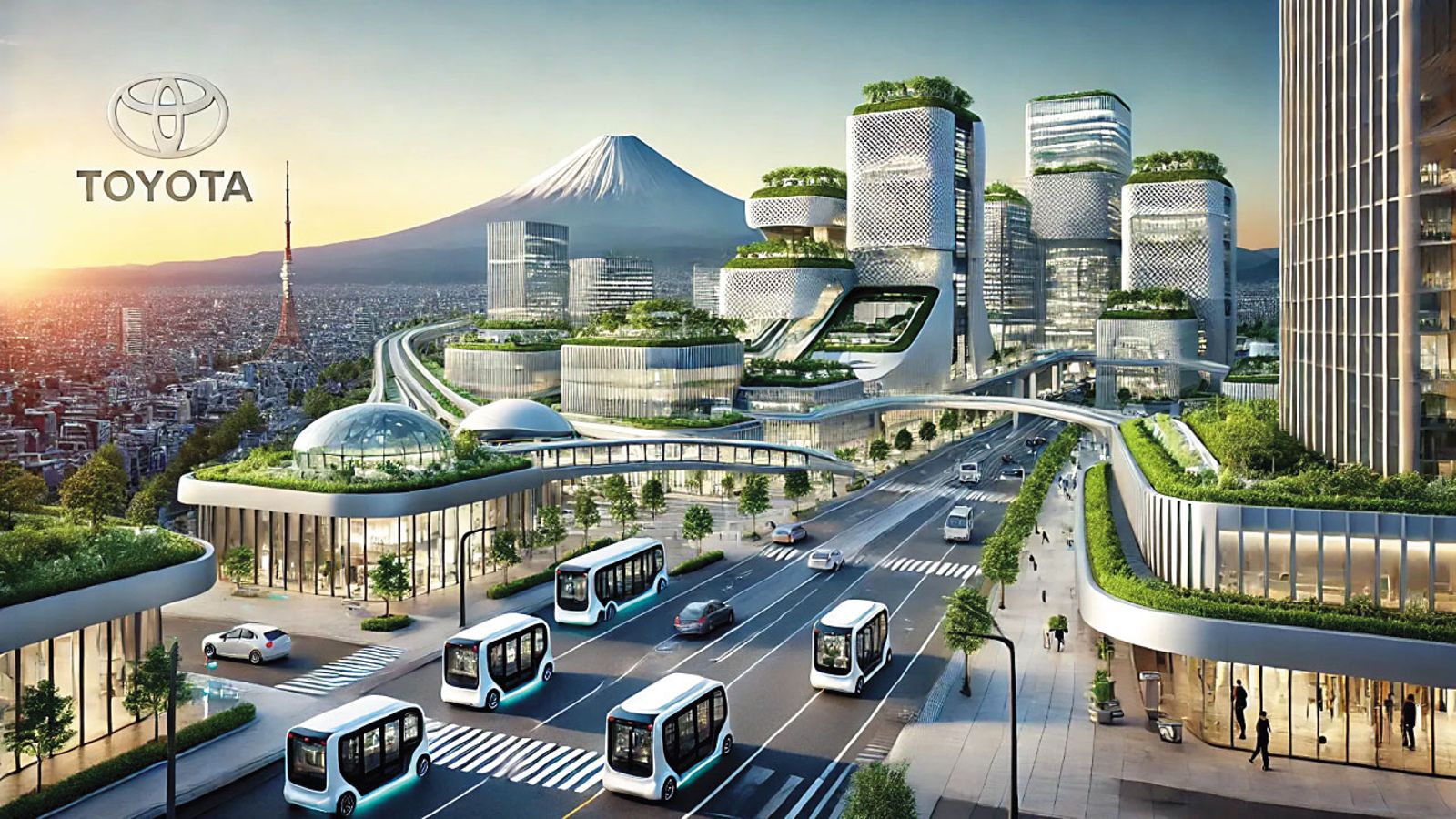 以移動為核心，位於富士山腳下的豐田Woven City，將於今年秋天迎來第一批住戶。（翻攝豐田官網）