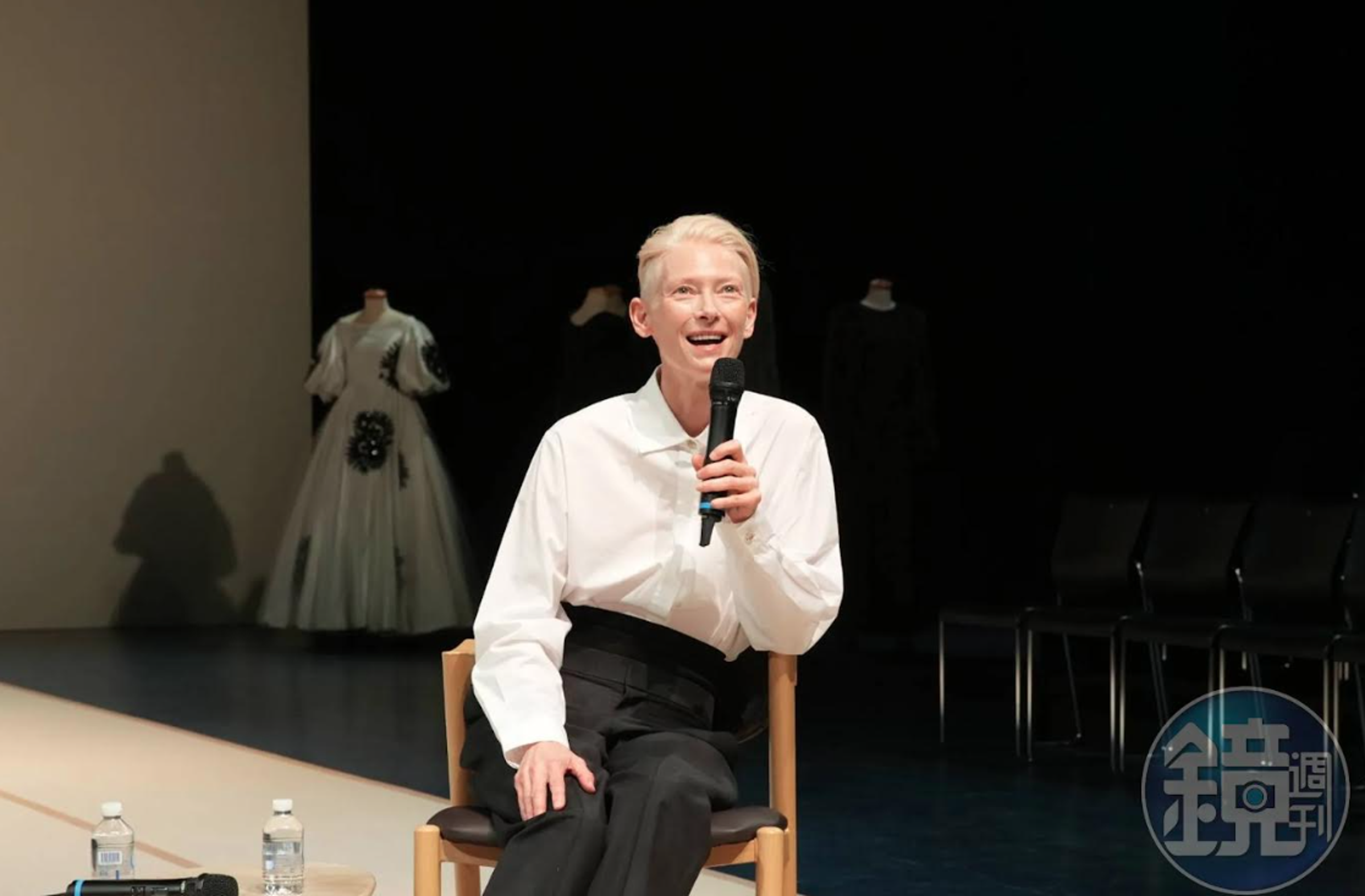 大師級的蒂妲史雲頓2024來台演出《親愛的帕索里尼》。（資料照）
