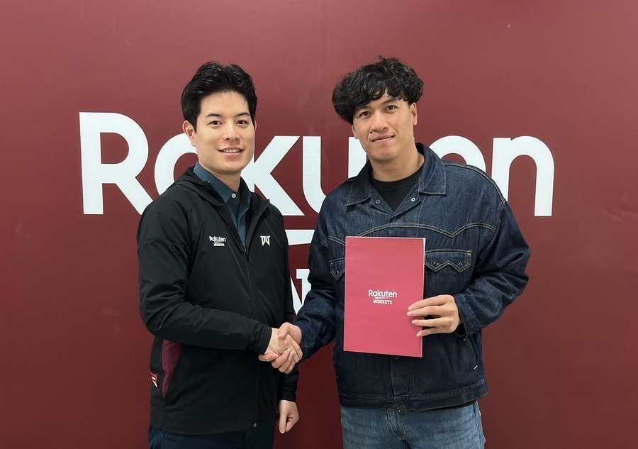 林立確定與樂天桃猿續約，是一筆8年總值1.8億合約。（球團提供）
