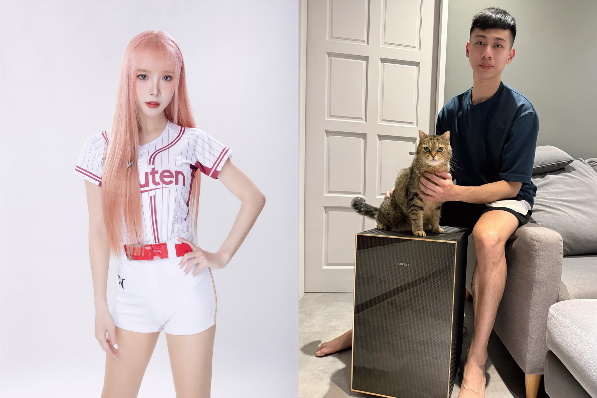 Rina與陳昱瑞雖未回應戀情，卻屢傳熱戀同居。（Rina、陳昱瑞IG）