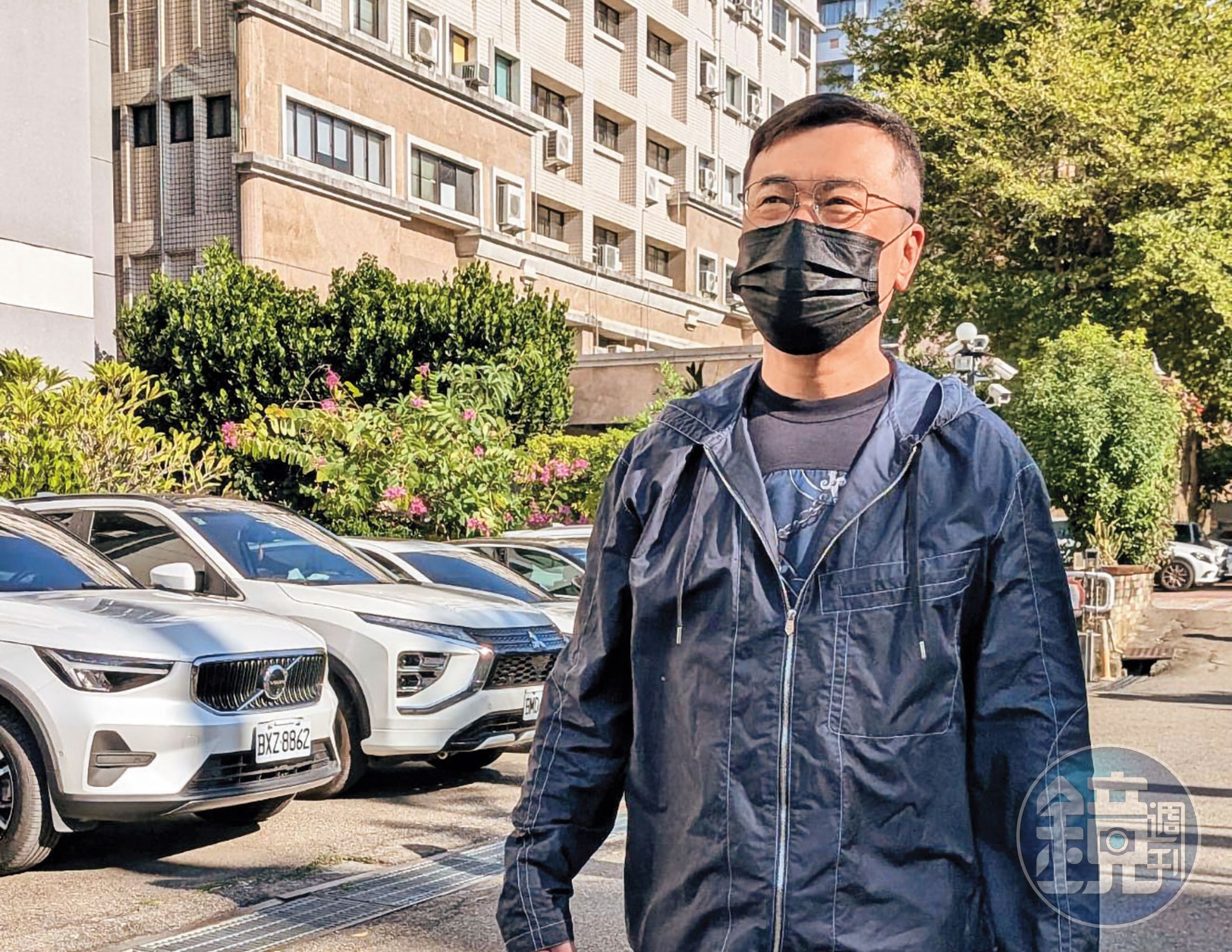 被視為九州博弈集團幕後老闆的陳政谷,低調出庭。(鄧玉瑩攝)