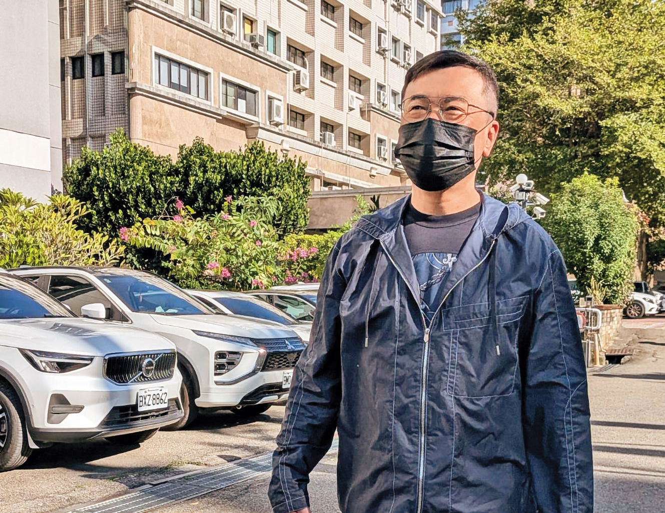 被視為九州博弈集團幕後老闆的陳政谷，低調出庭。（鄧玉瑩攝）