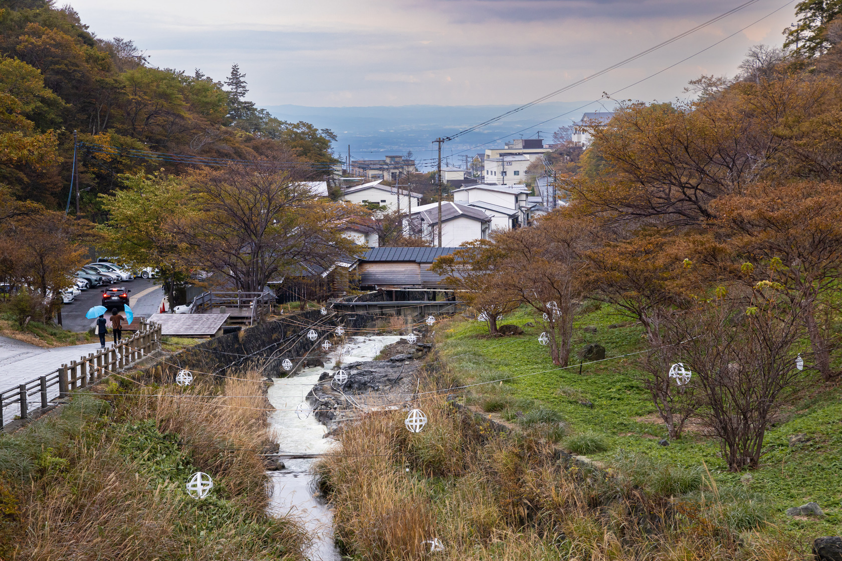 鹿之湯位於寧靜的那須町。