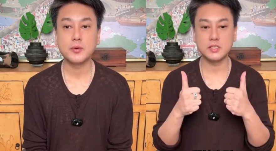 朱孝天日前在直播中語出驚人，直喊「很希望趕快統一」。（翻攝自抖音）