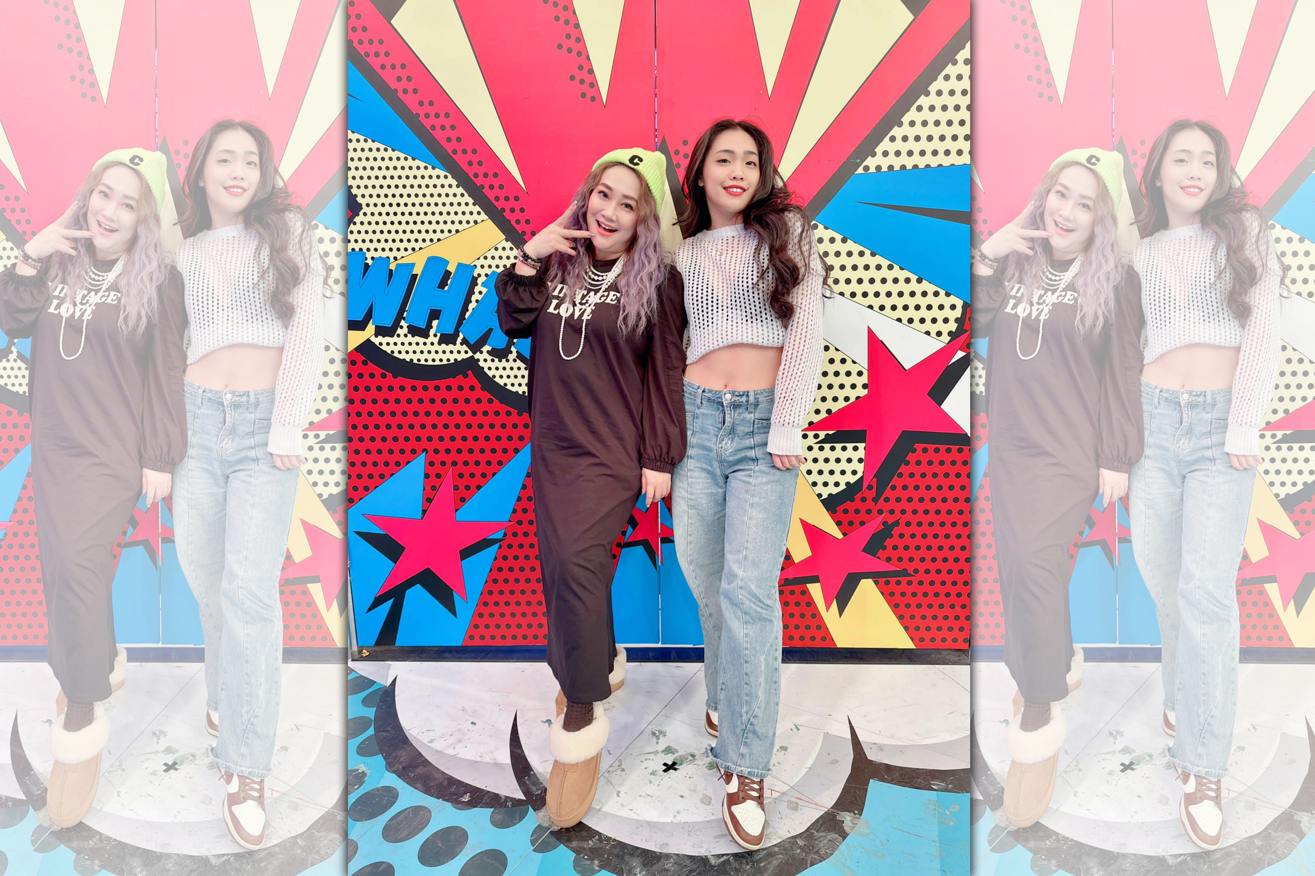 林秀琴帶著17歲的女兒陳琳上《小明星大跟班》。（翻攝自林秀琴臉書）