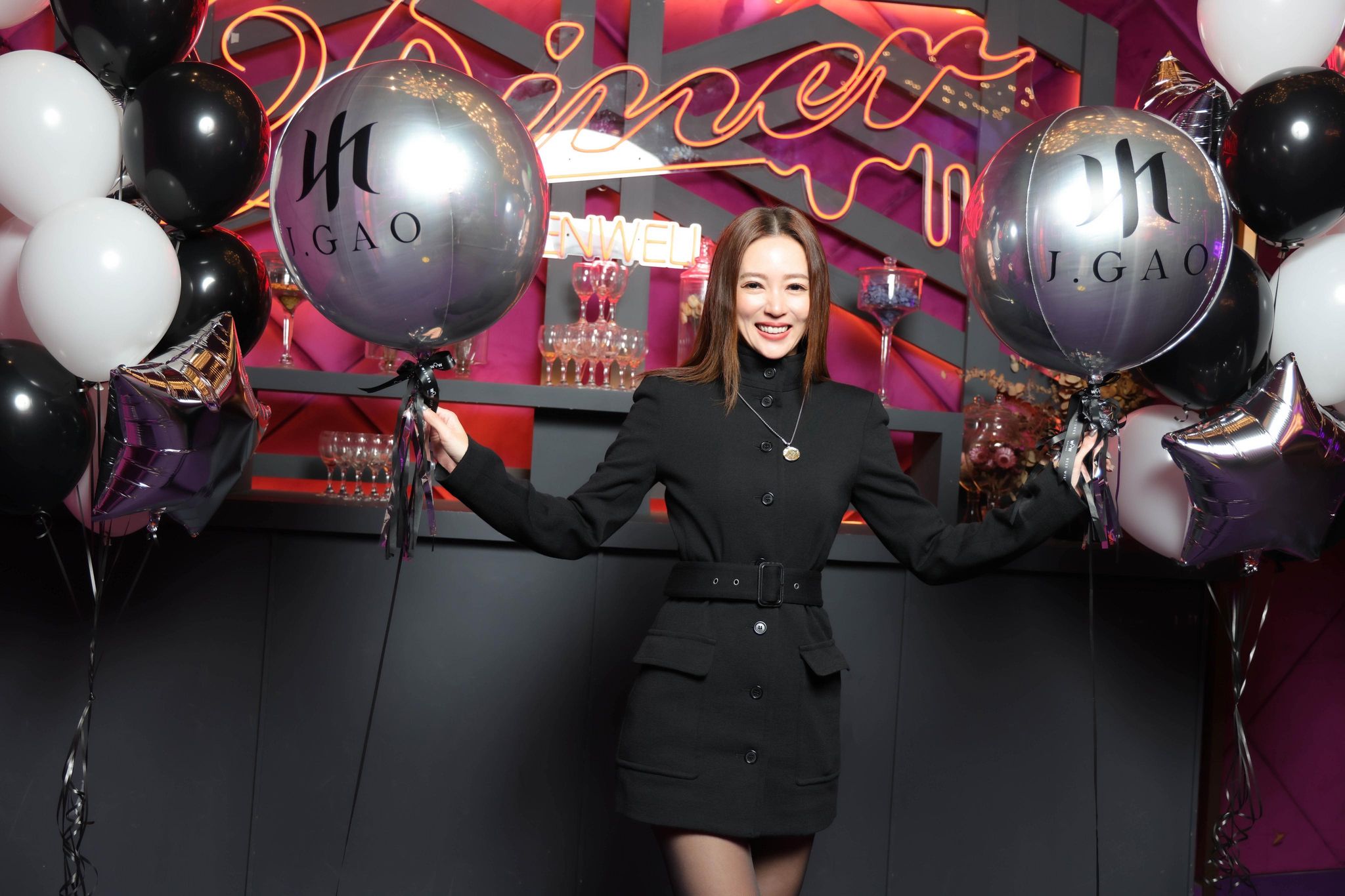 高宇蓁以CEO之姿出席公司尾牙。（J.GAO提供）