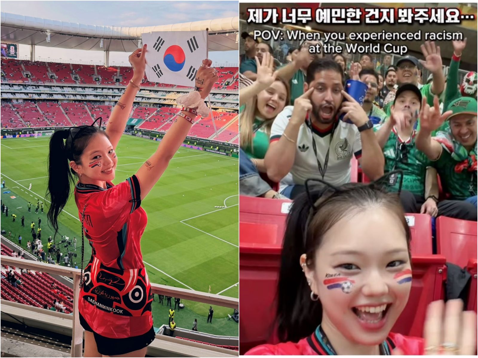 2026世足/世界盃看球遭拉眼角歧視! 韓國百萬女網紅相信「好人更多」:不以一概全