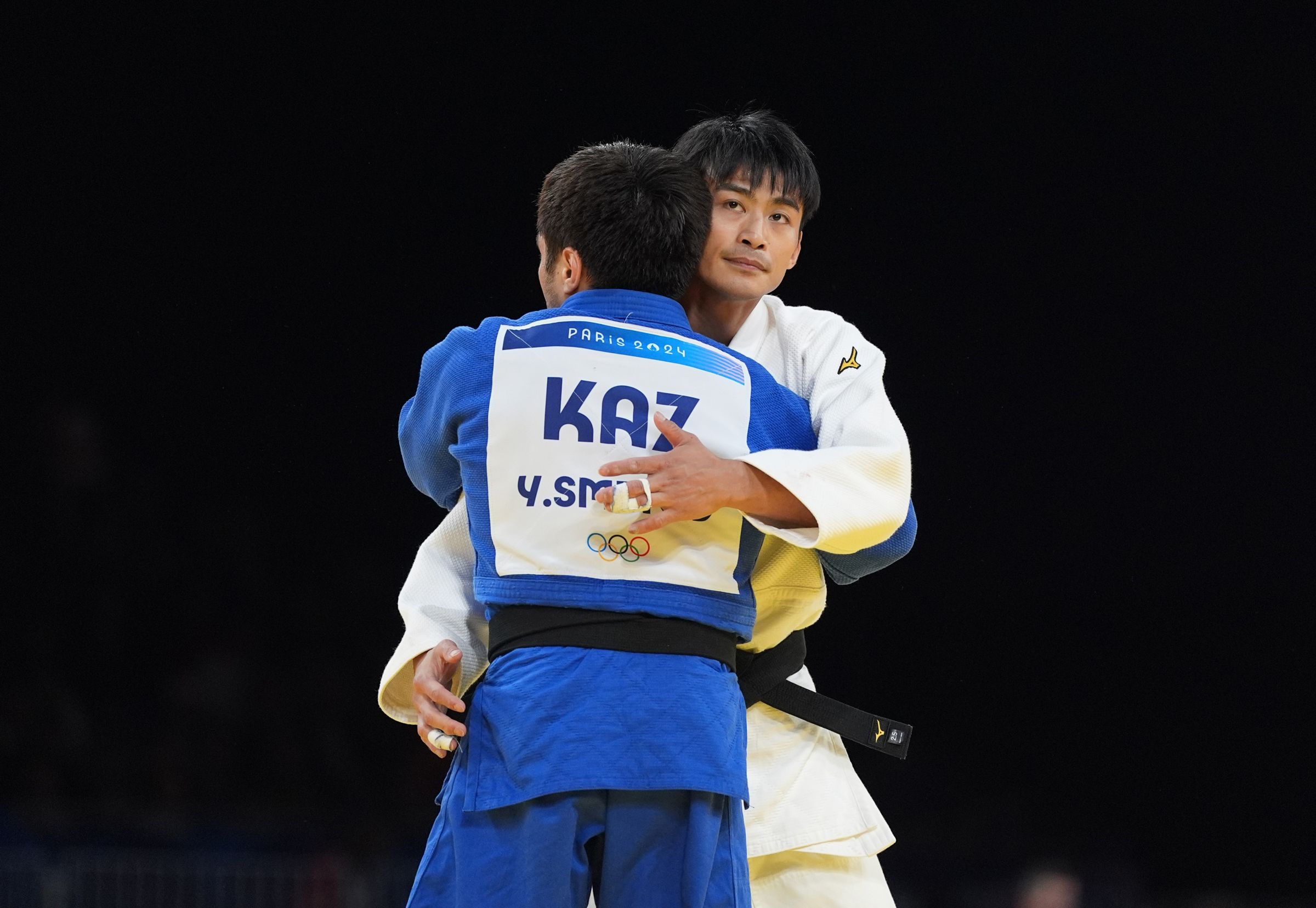 楊勇緯不敵哈薩克選手,在8強賽落敗。(中華奧會提供)