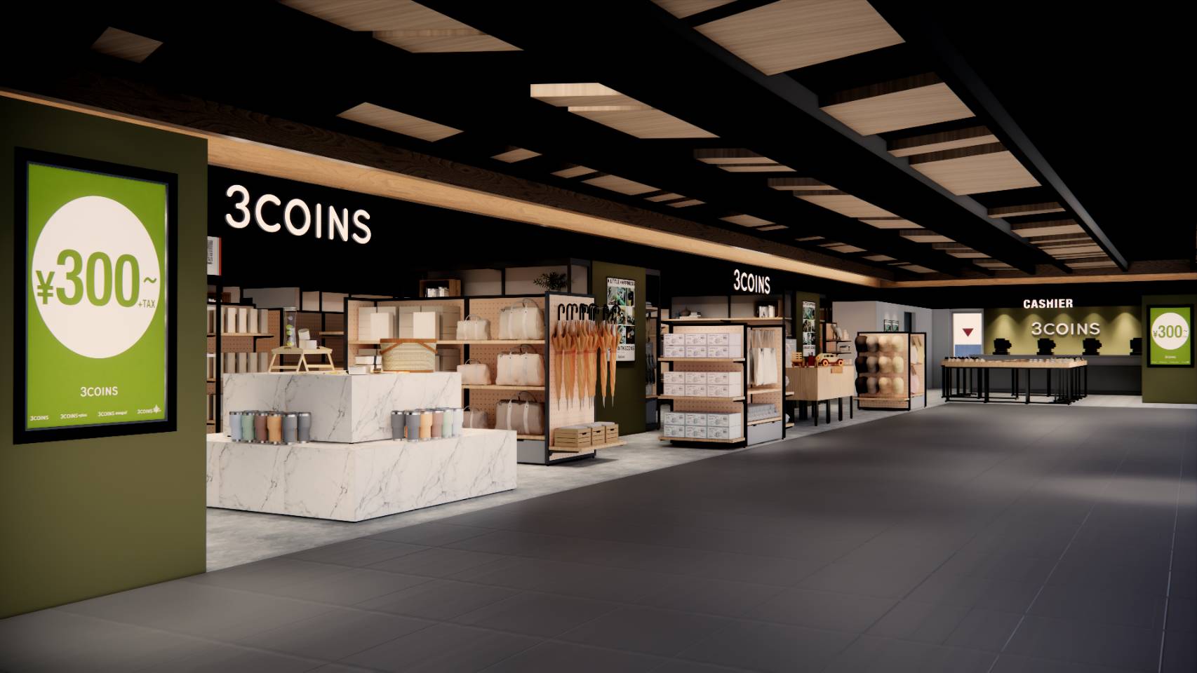 誠品生活武昌引進日本超人氣平價雜貨「3COINS」、透過直送日本人氣風格單品與話題美食,社群上引爆話題,吸引大批年輕朝聖人潮。(示意圖)