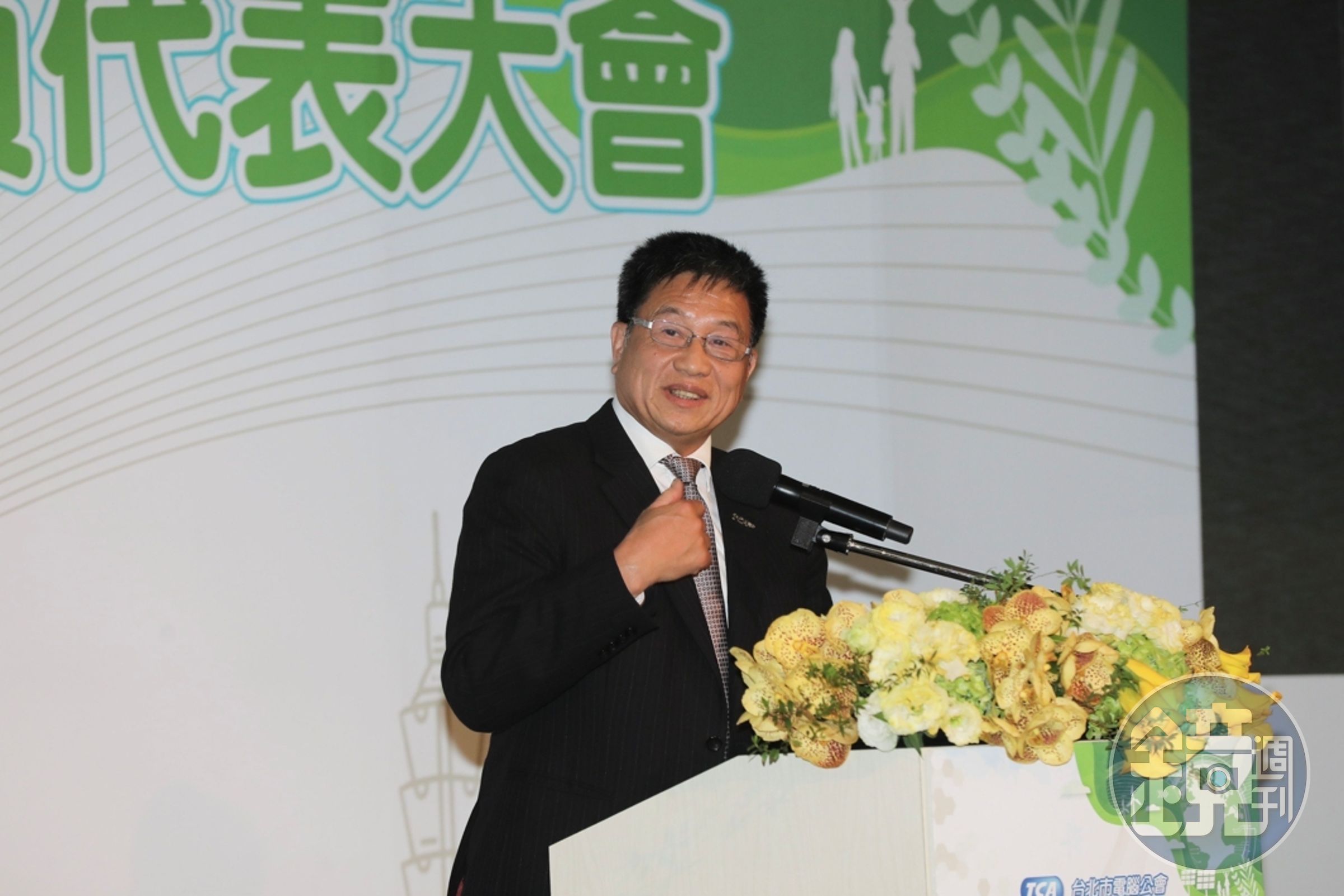 台北市電腦公會理事長彭双浪今(15)日出席第18屆第1次會員大會時,有感而發道出3個見識和3個感謝。