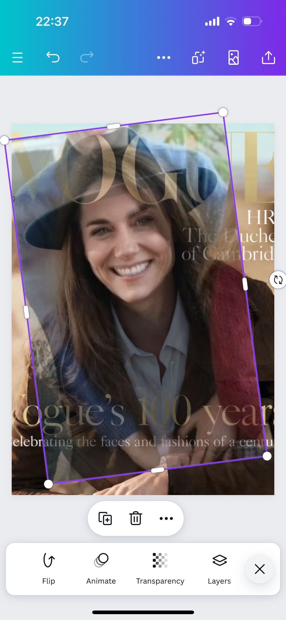 凱特王妃母親節親子照的臉,被指是拿《VOGUE》舊照「複製貼上」。(翻攝X@rubynaldrett)